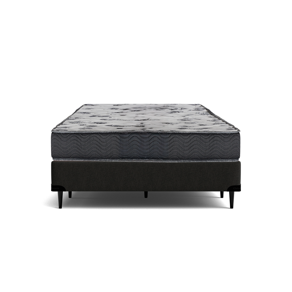 Cama box e Colchão ISO 100 D33 – Viúva(128x188)-Ortobom