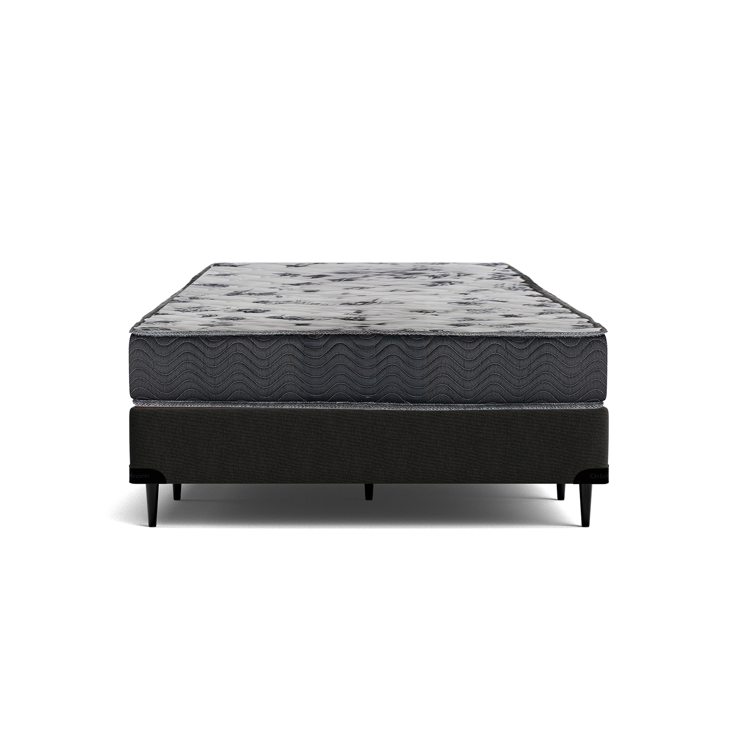 Cama box e Colchão ISO 100 D33 – Viúva(128x188)-Ortobom