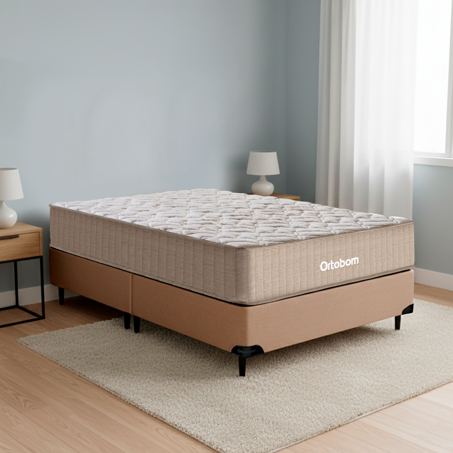 Cama Box Ortobom Viscomemory Queen (158x198x64)