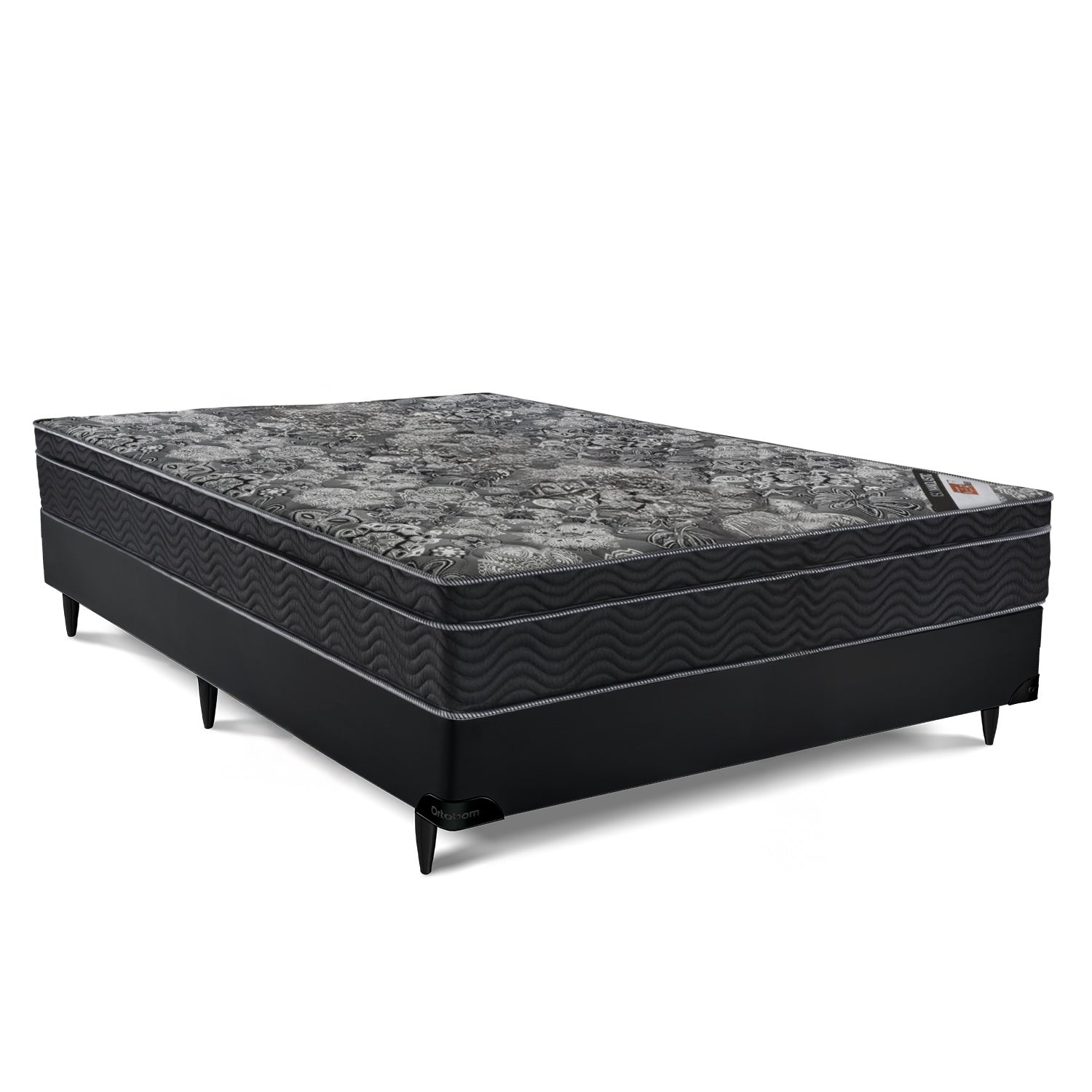Cama Box Ortobom ISO Nanolastic Black Viíuva (128x188x61)