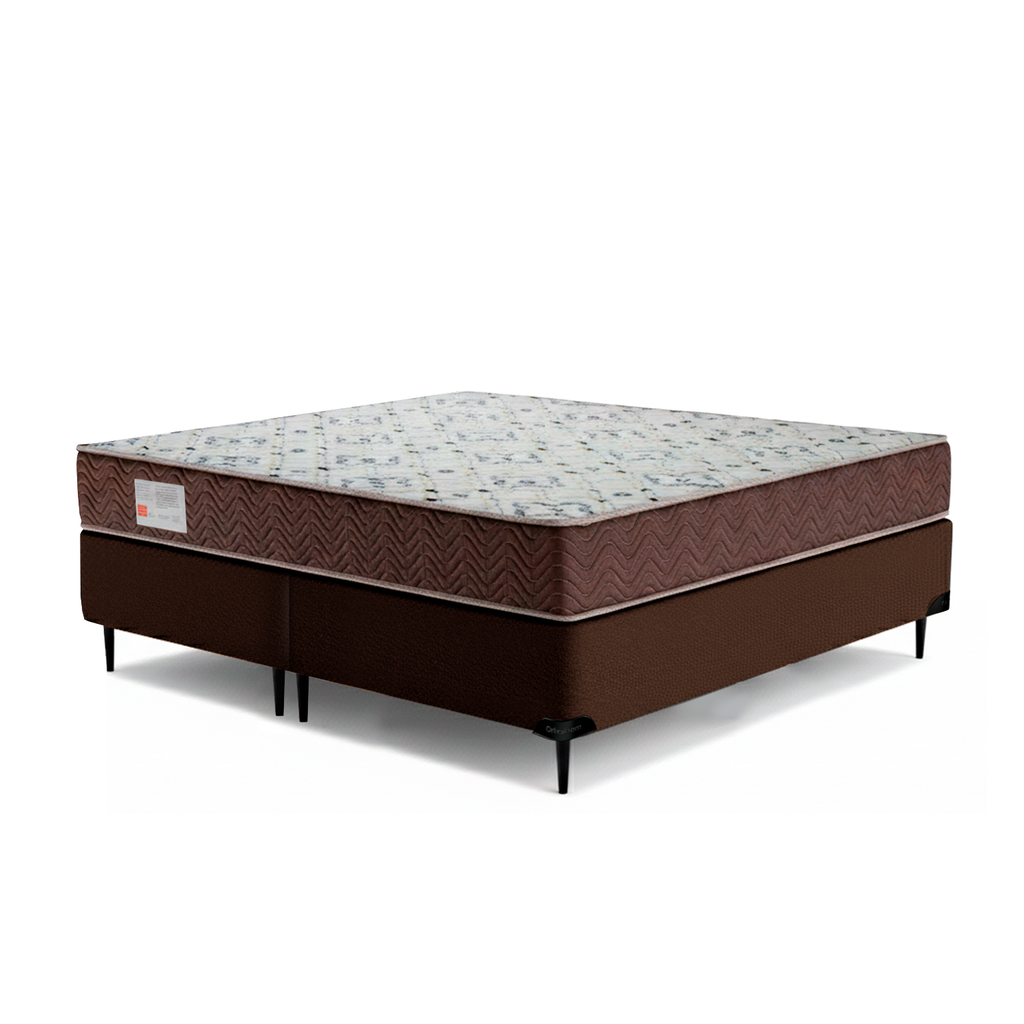 Cama box e Colchão ISO 150 D45 – Queen Size(158x198)-Ortobom