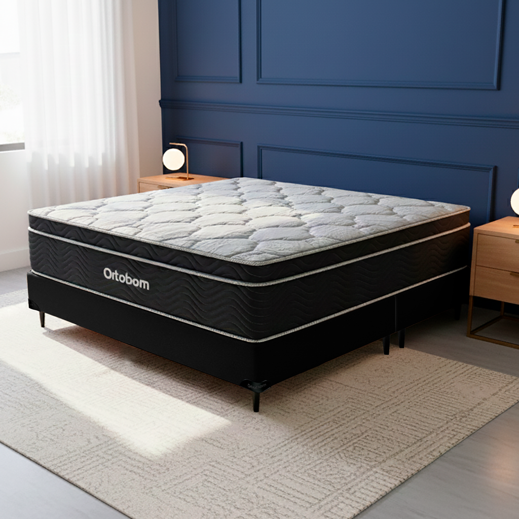 Cama Box Ortobom Elegat Molas Ensacadas (158x198x64)