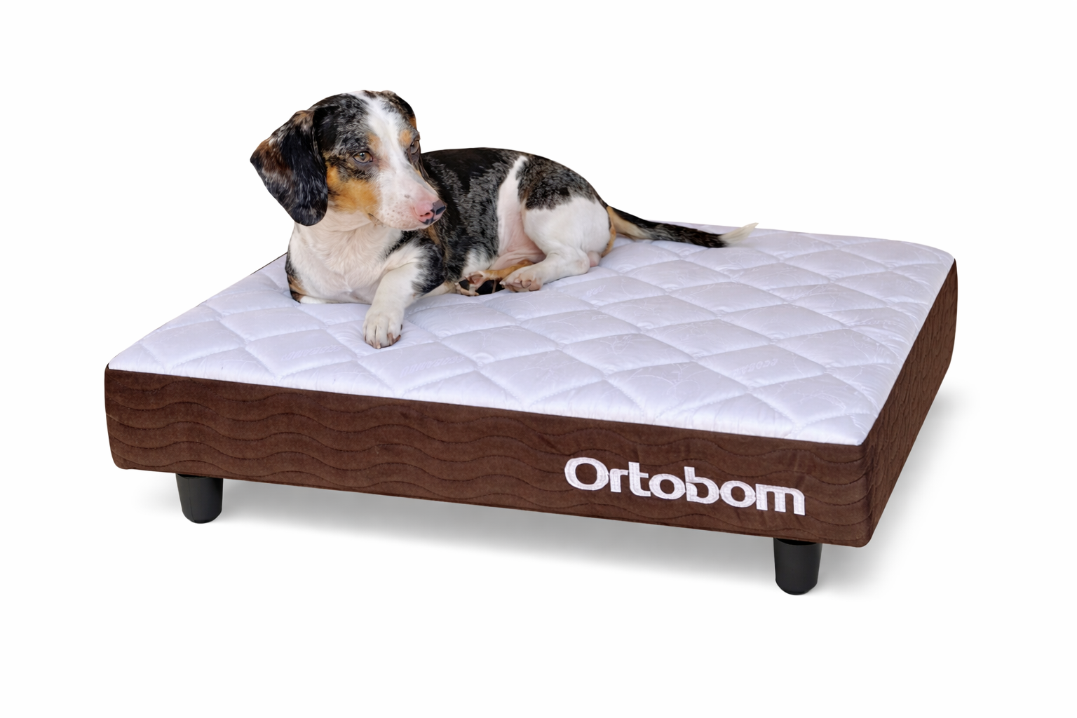 Mini Base Pet Camurça Branco/Marrom (13X80X60)