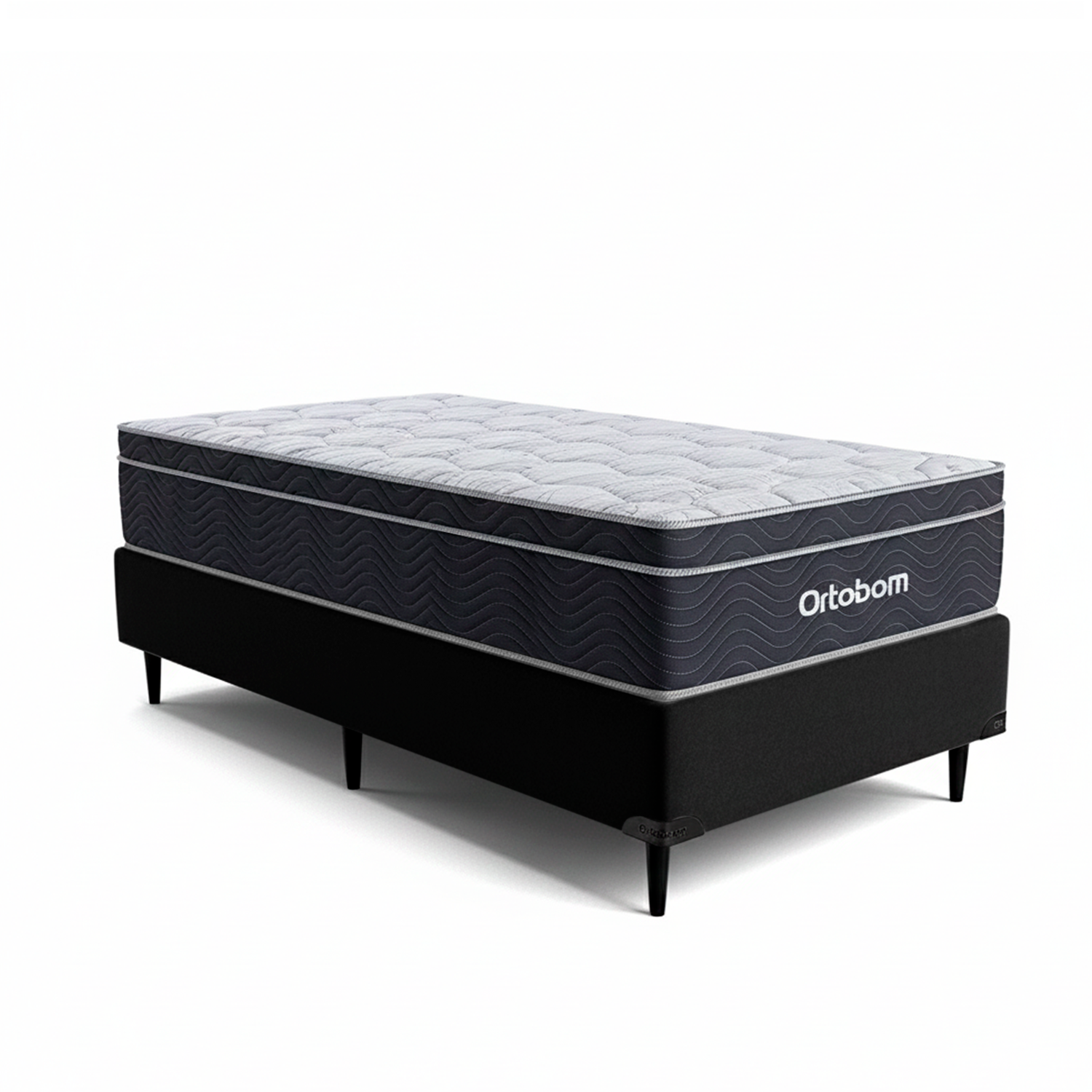 Cama Box Ortobom Elegant Molas Ensacadas Solteiro (88x188x64