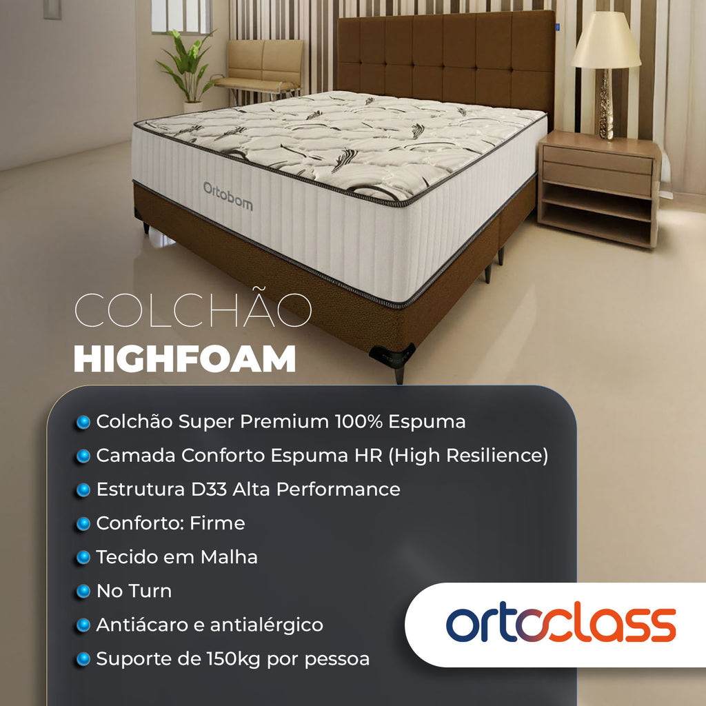 Colchão Highfoam – Super King (193x203x28) - Ortobom