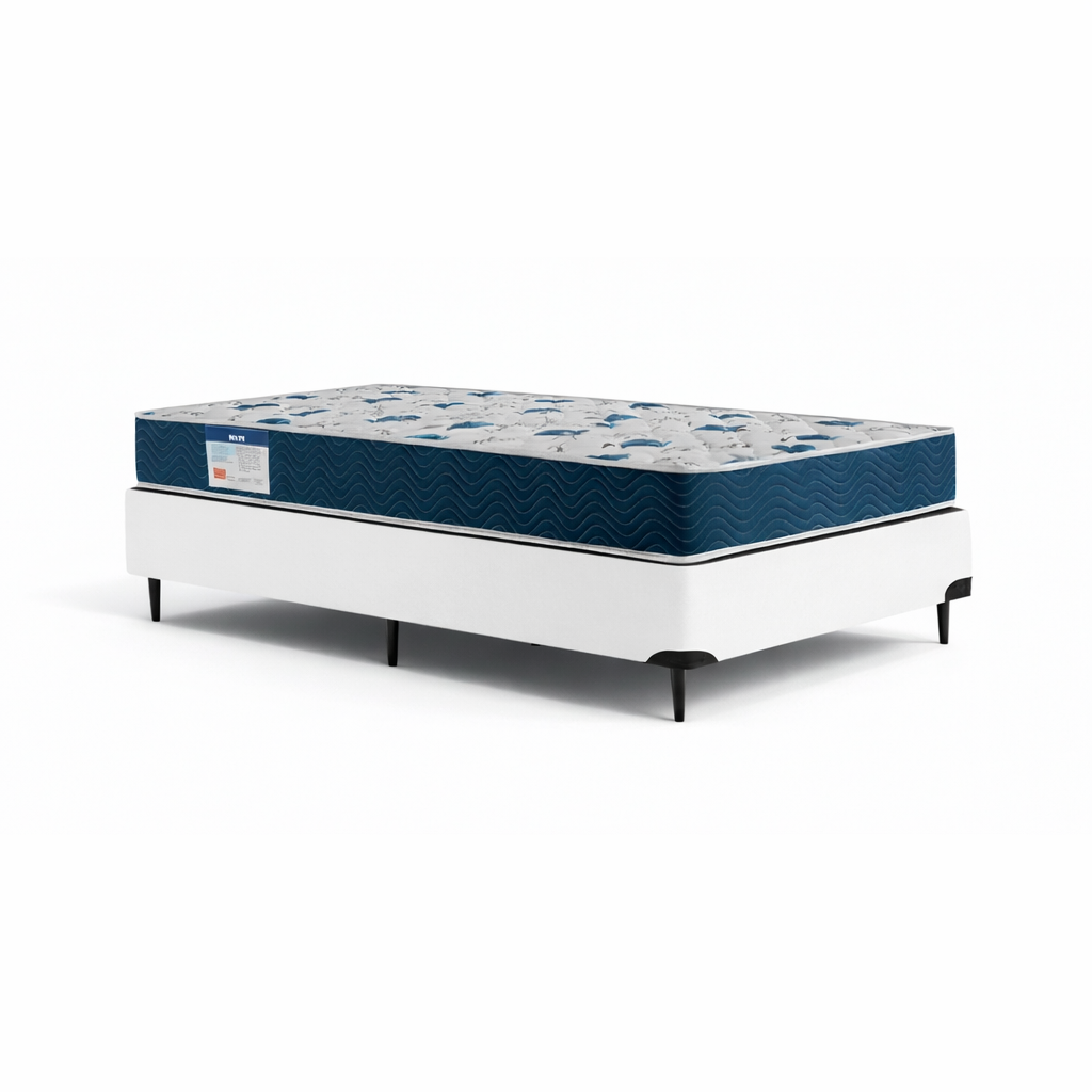 Cama box e Colchão ISO 60 D28 – Solteirão(108x198)-Ortobom