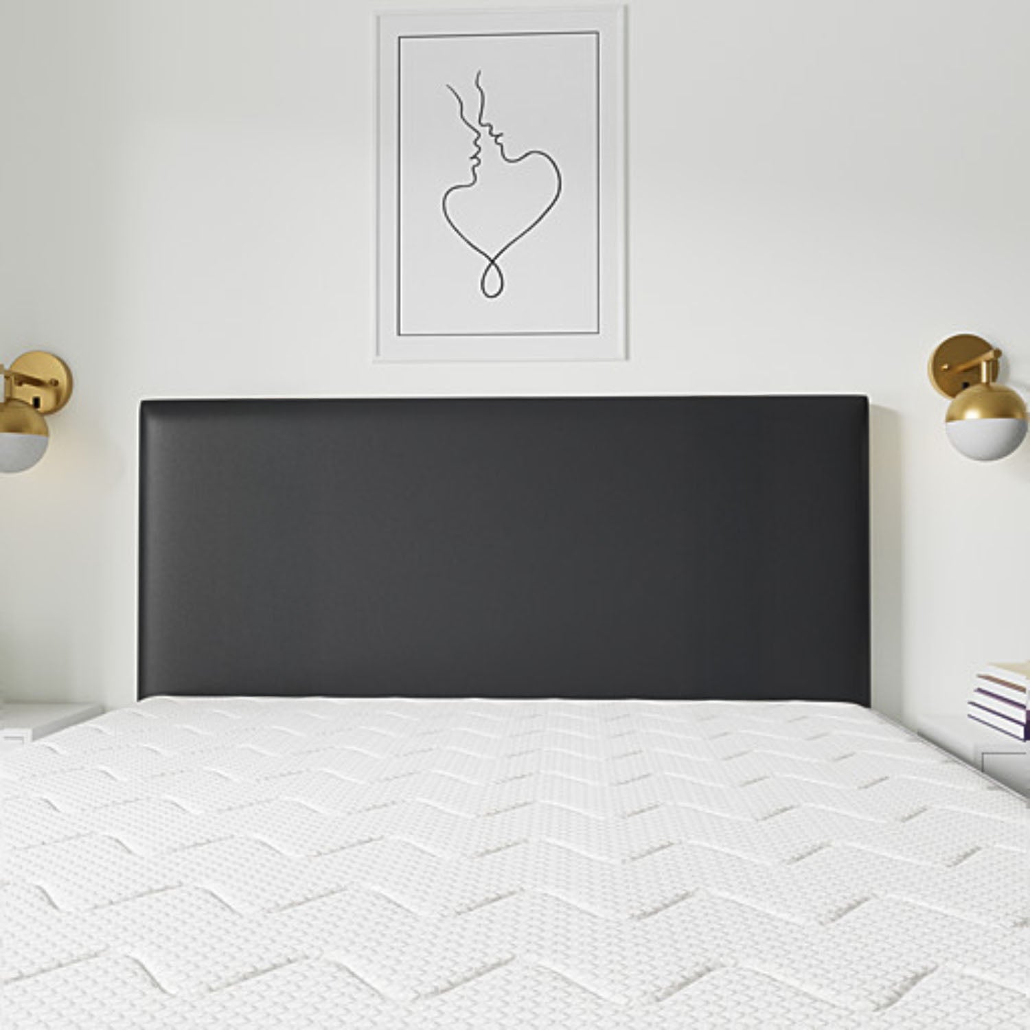 Cabeceira Sena Cinza Casal (8x140x120) - Ortobom