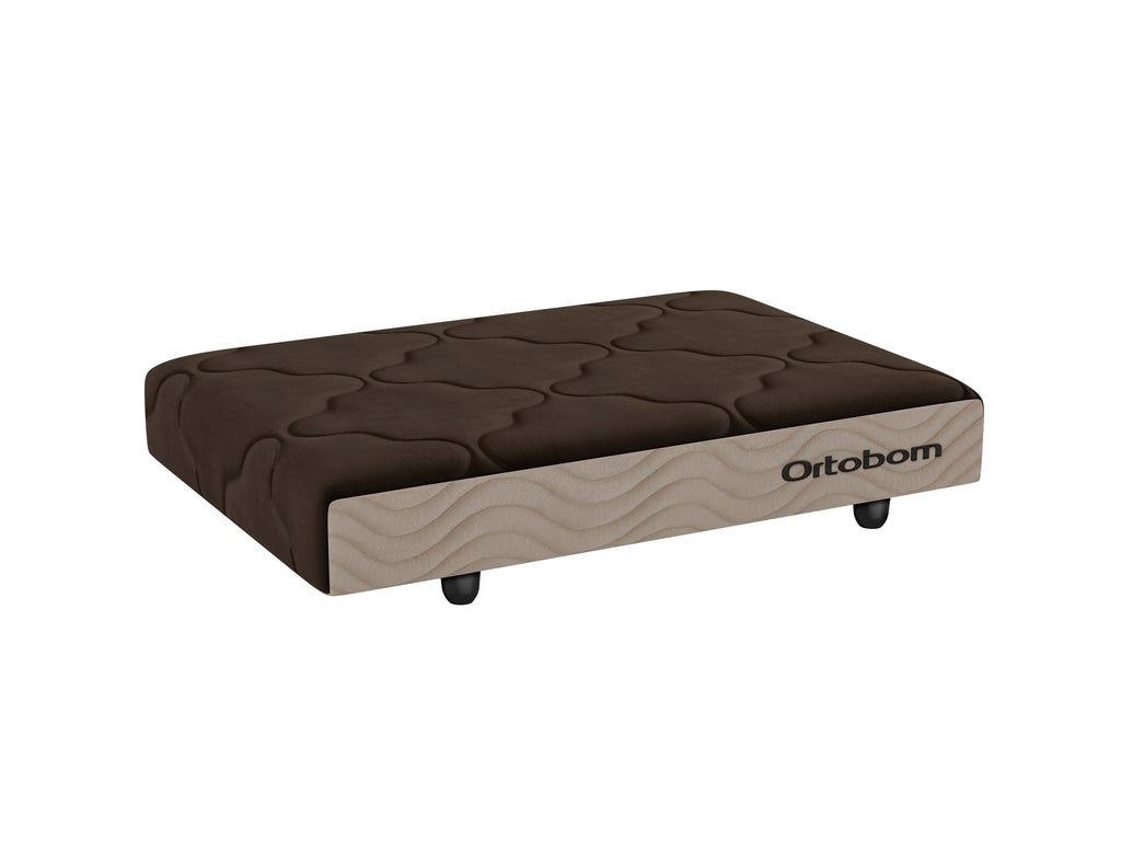 Mini Base Pet Camurça Bege/Marrom(13X65X45)
