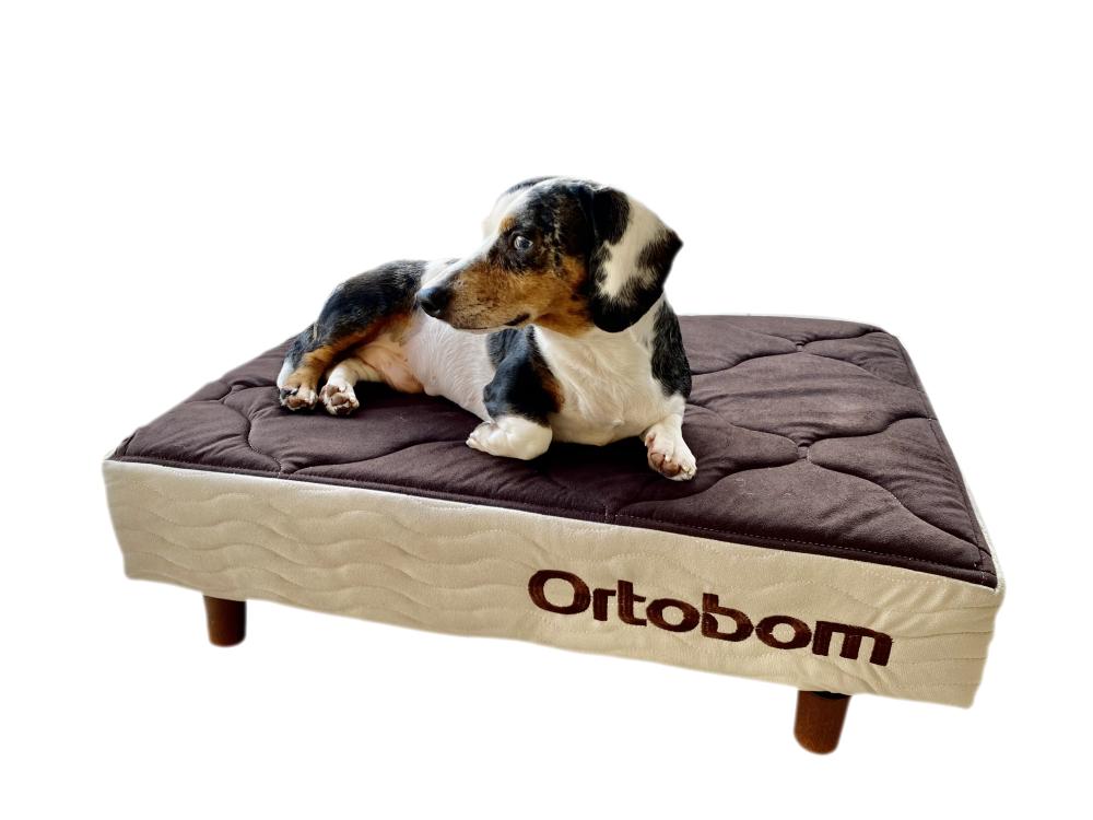 Mini Base Pet Camurça Bege/Marrom(13X100X80)