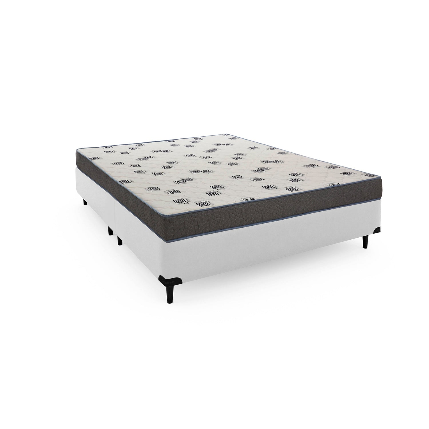 Cama Box e Colchão Light D33 - Queen(158x198) - Ortobom