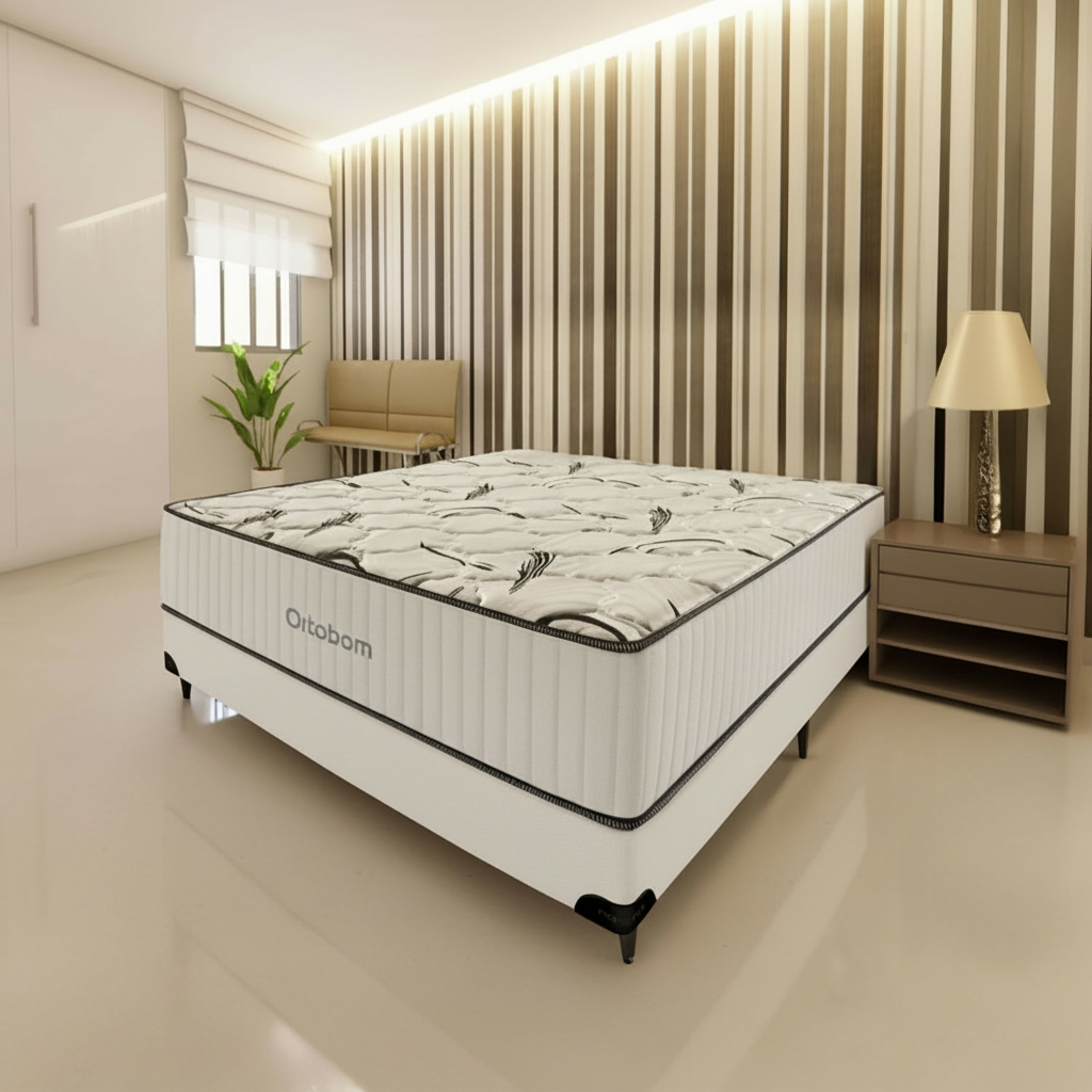 Cama Box Ortobom Highfoam Casal (138x188x64)