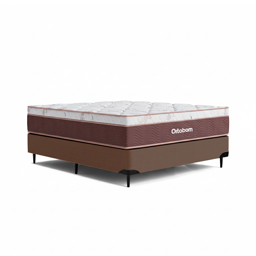 Cama Box Ortobom Sleep King Molas Ensacadas (138x188x68)