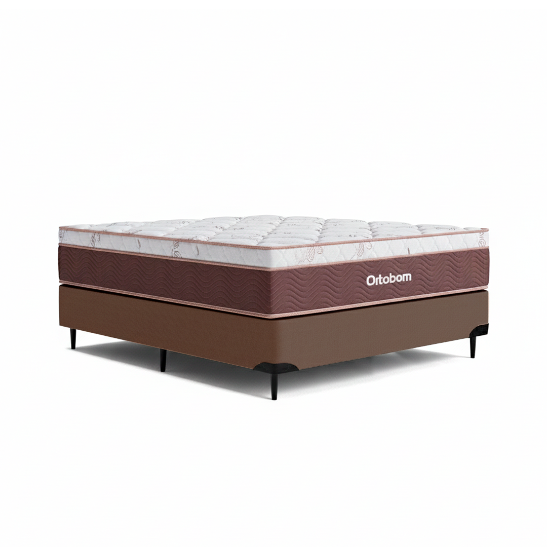 Cama Box Ortobom Sleep King Molas Ensacadas (138x188x68)