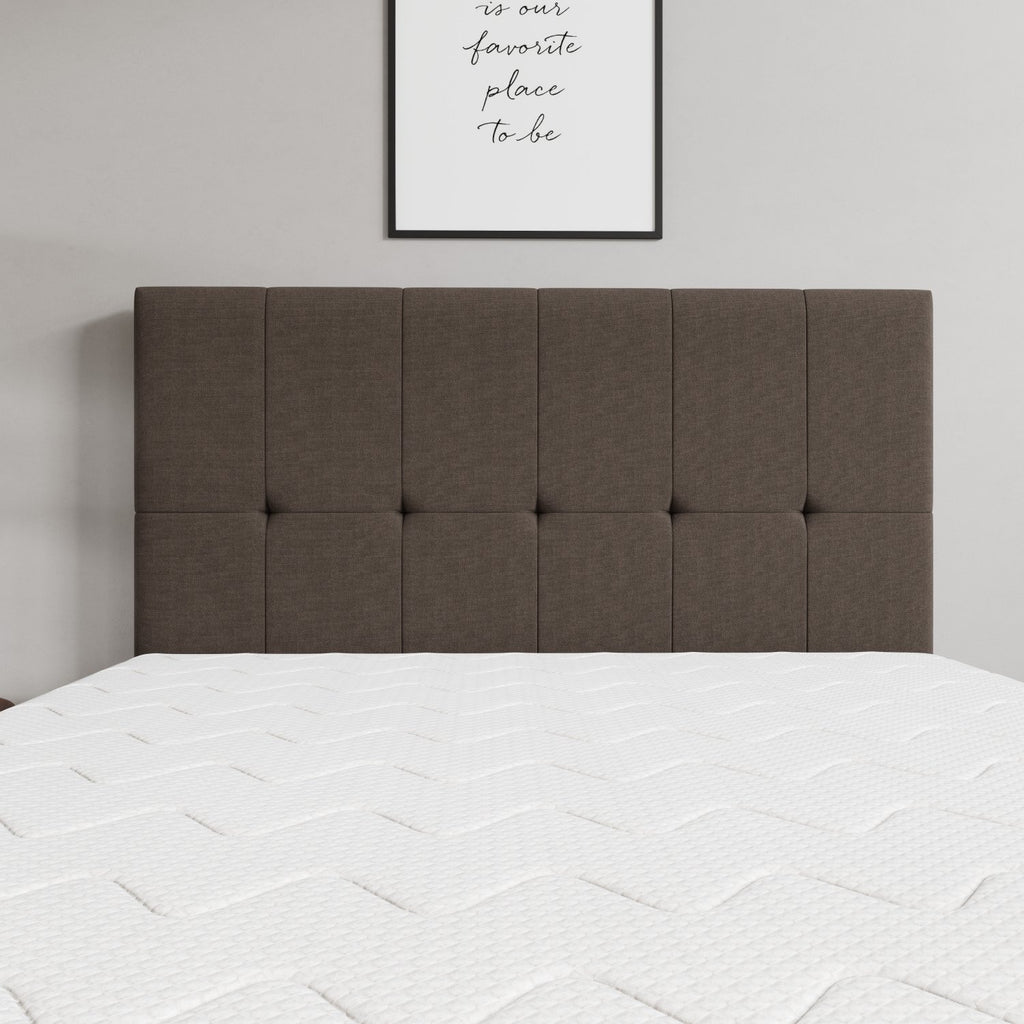 Cabeceira Piave Linho Marrom Queen (8x160x120) - Ortobom