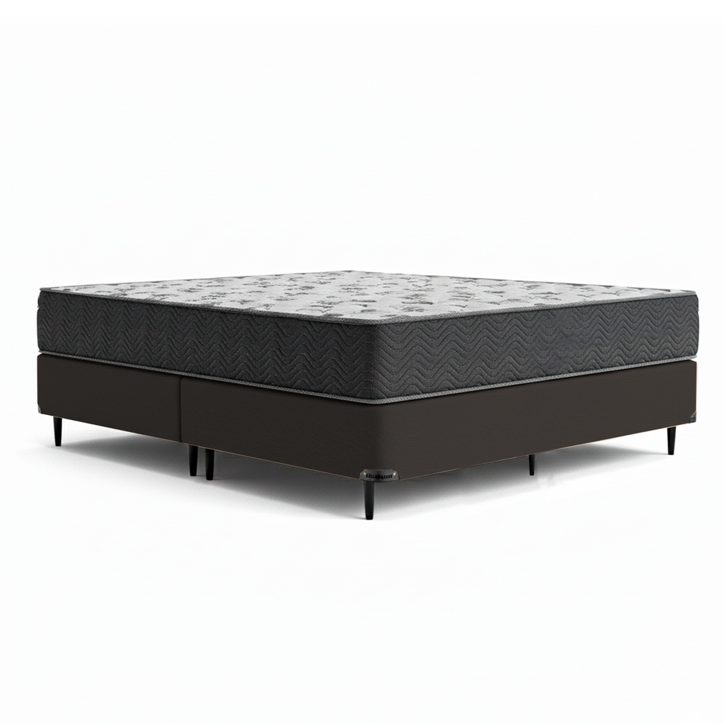 Cama box e Colchão ISO 100 D33 – Queen Size(158x198)-Ortobom