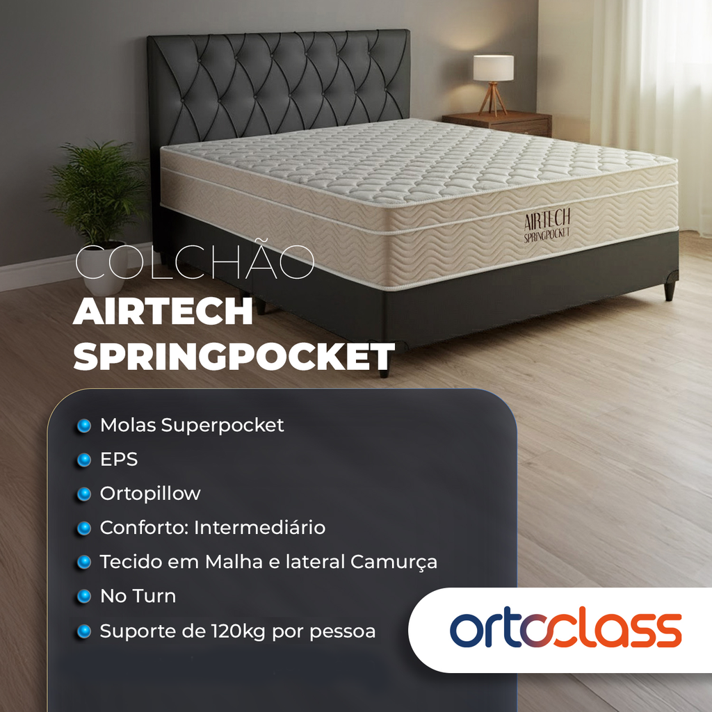 Colchão Airtech Spring Pocket – Casal (138x188x30)