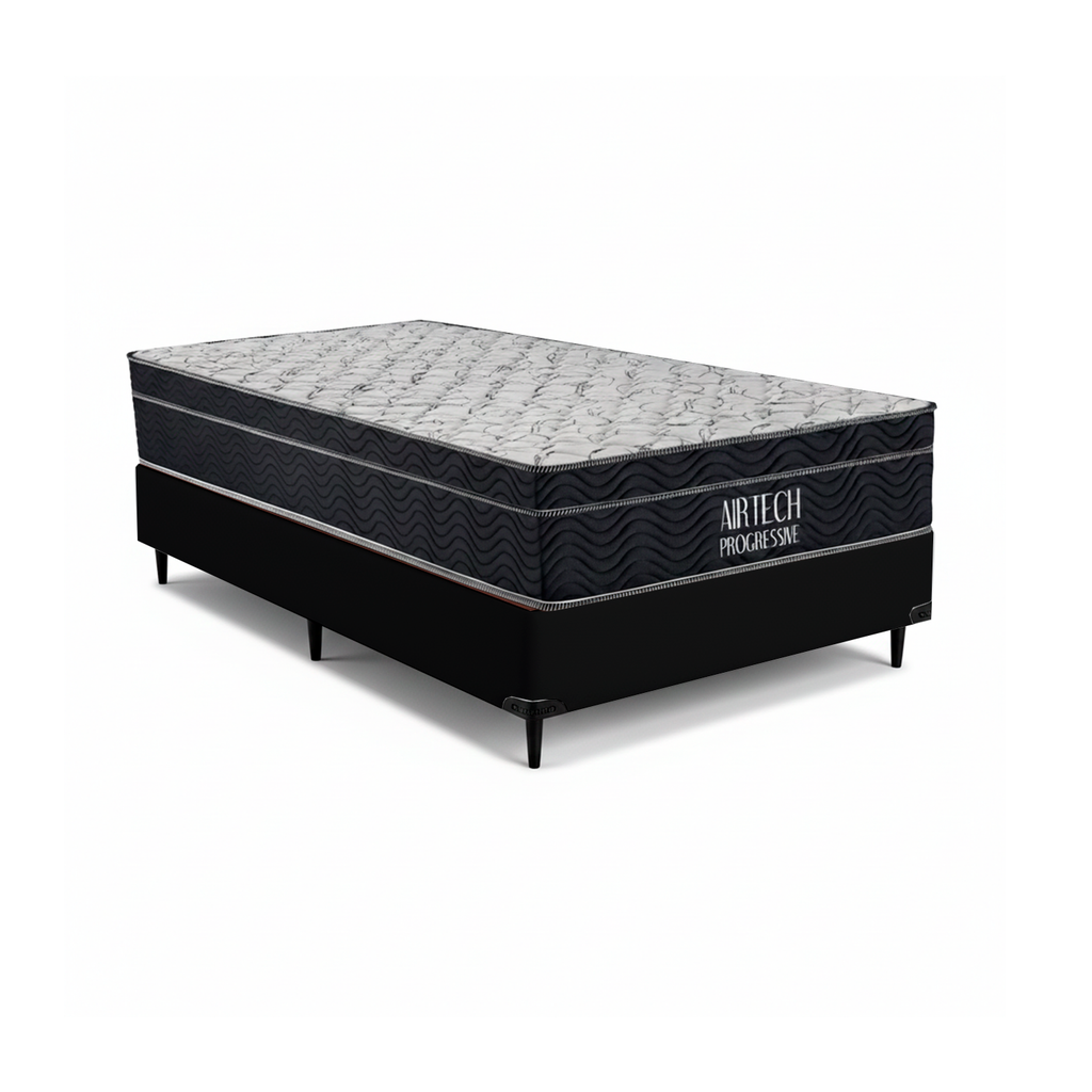 Cama Box Ortobom Airtech Progressive Solteiro (88x188x65)