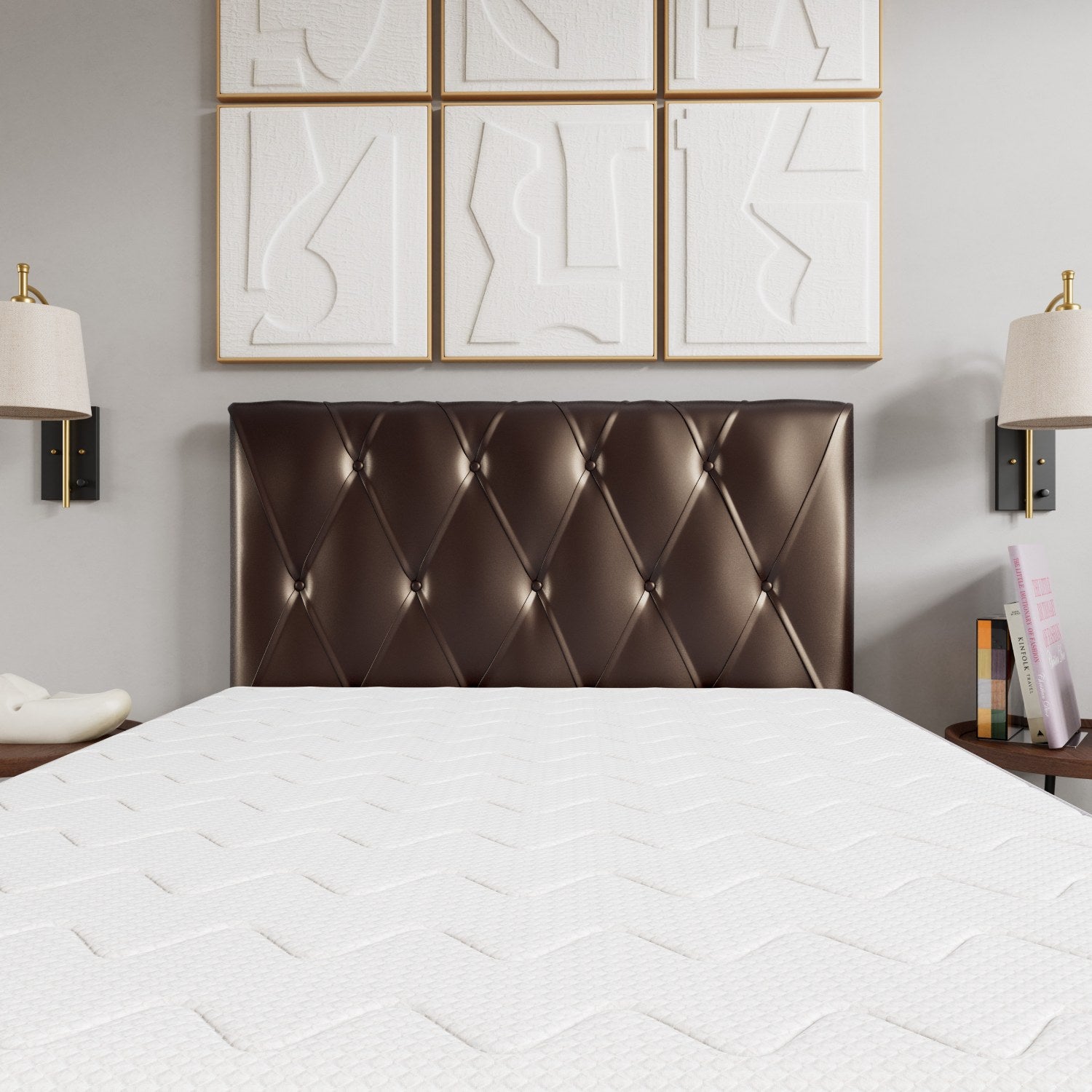 Cabeceira Murat Facto Marrom Casal (8x140x120) - Ortobom