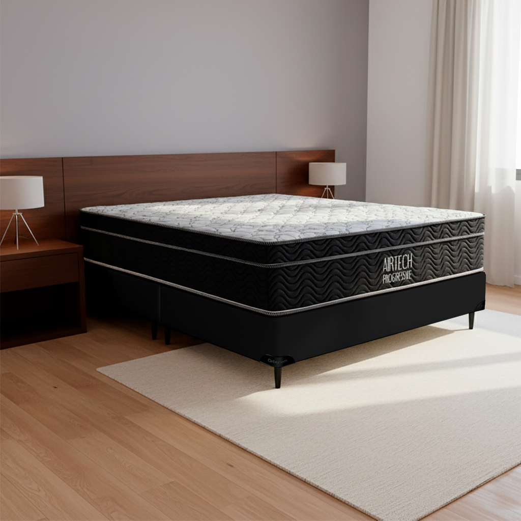 Cama Box Ortobom Airtech Progressive Queen Size (158x198x65)