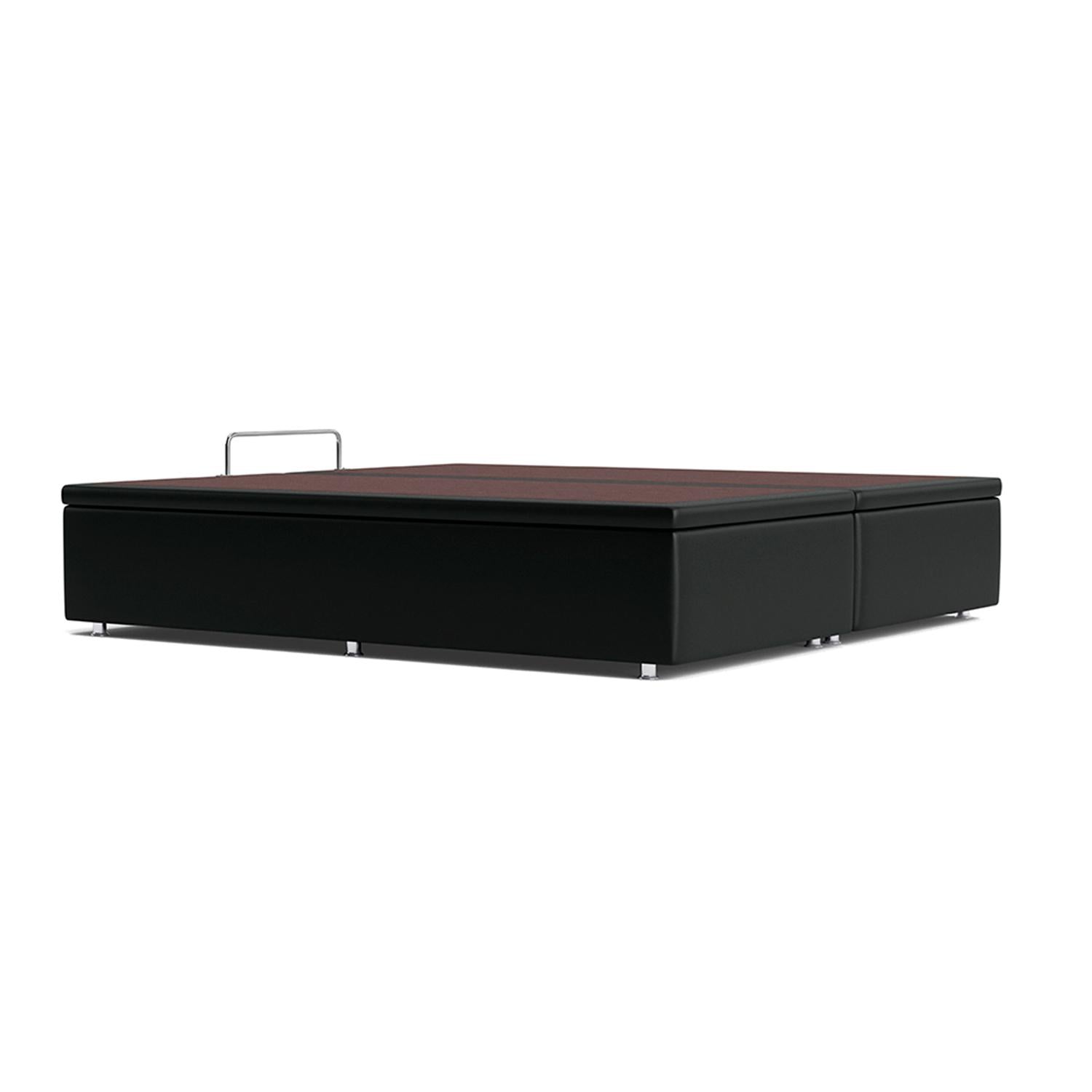 Base Baú Preto Super King (193x203x39) - Ortobom