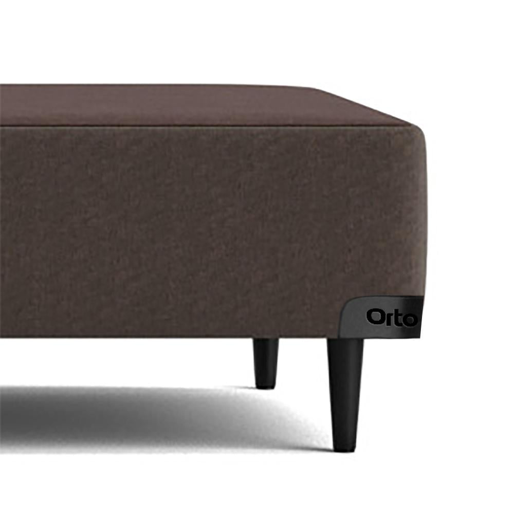 Base Sommier Linho Marrom Solteiro (88x188x23) - Ortobom