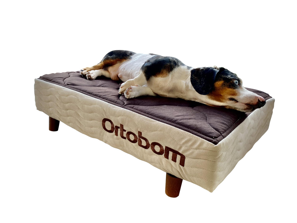 Mini Base Pet Camurça  Bege/Marrom (13X80X60)