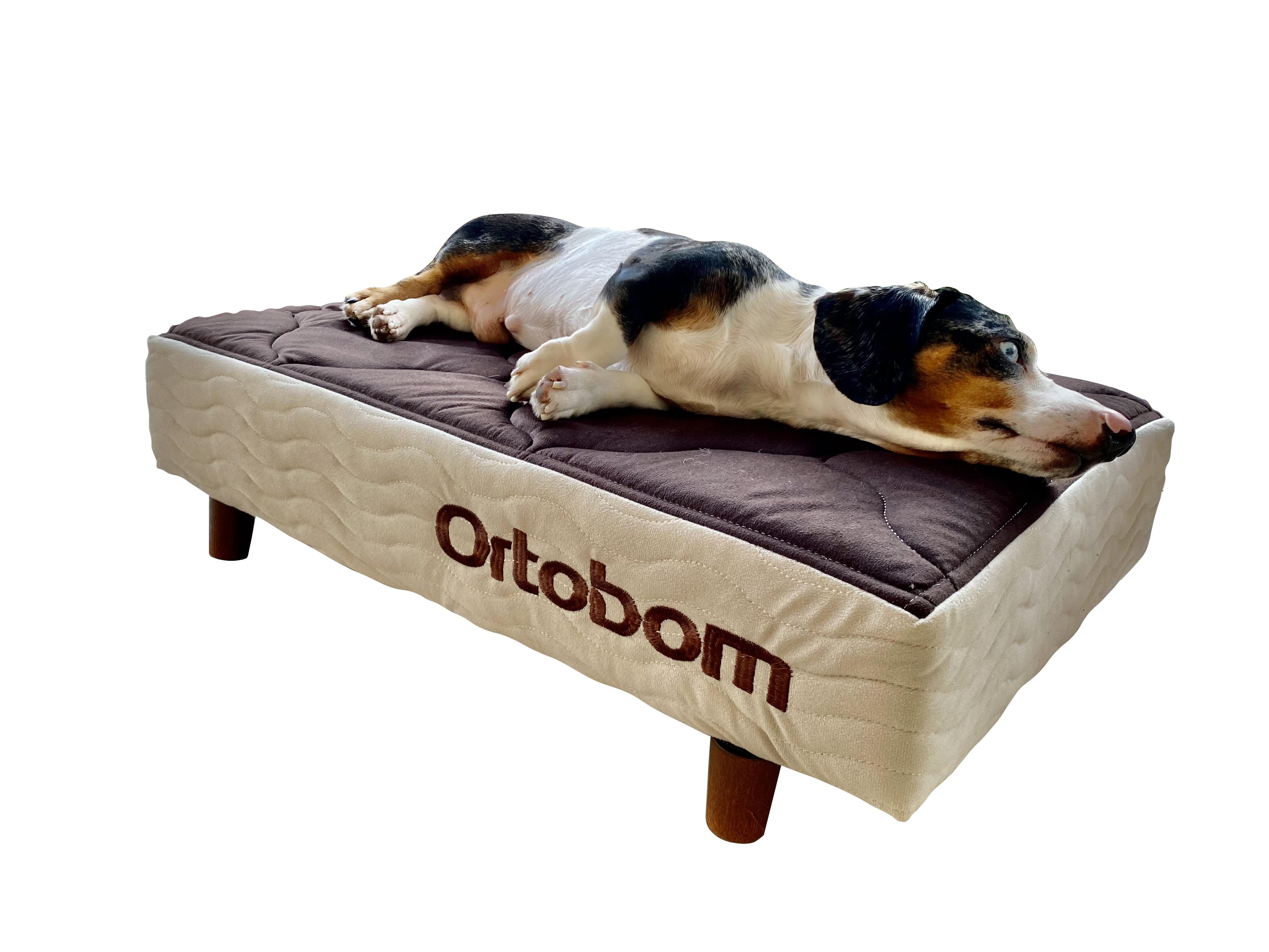 Mini Base Pet Camurça  Bege/Marrom (13X80X60)