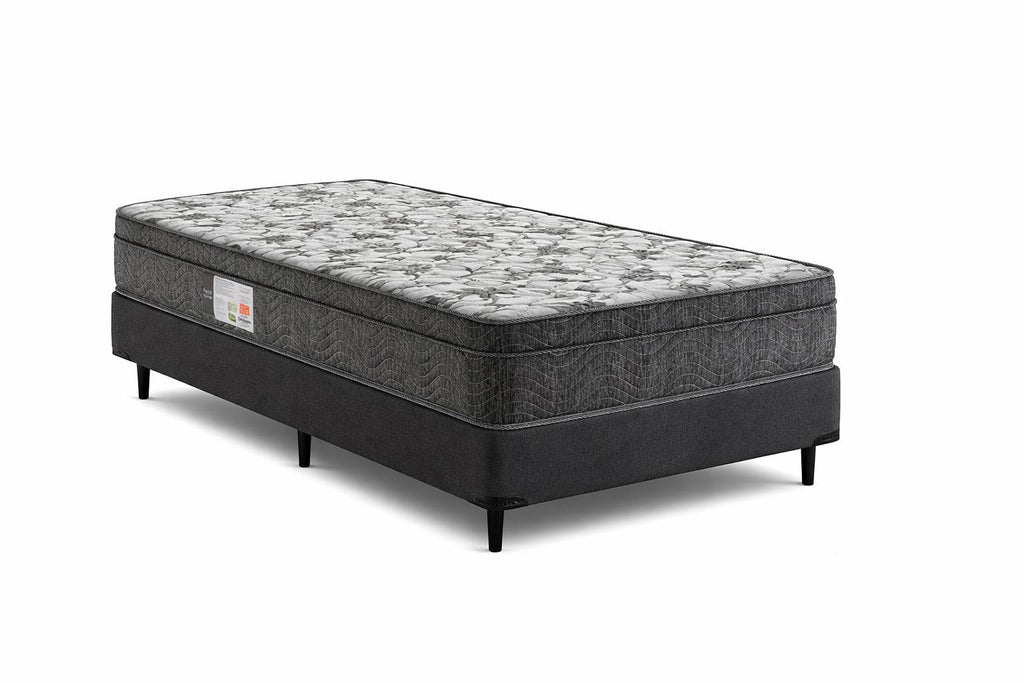 Cama Box e Colchão Physical Nanolastic – Solteiro(88x188x59) - Ortobom