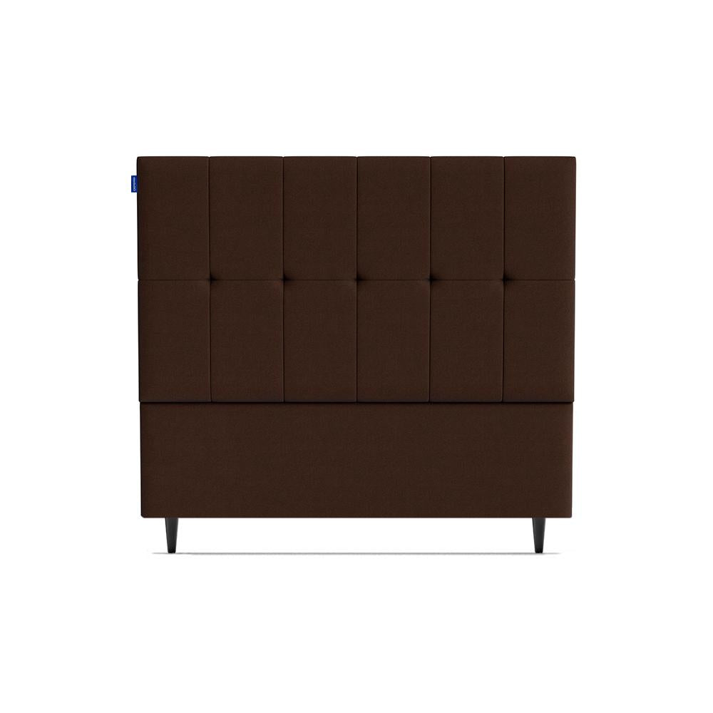 Cabeceira Piave Veluto Marrom Casal (8x140x120) - Ortobom