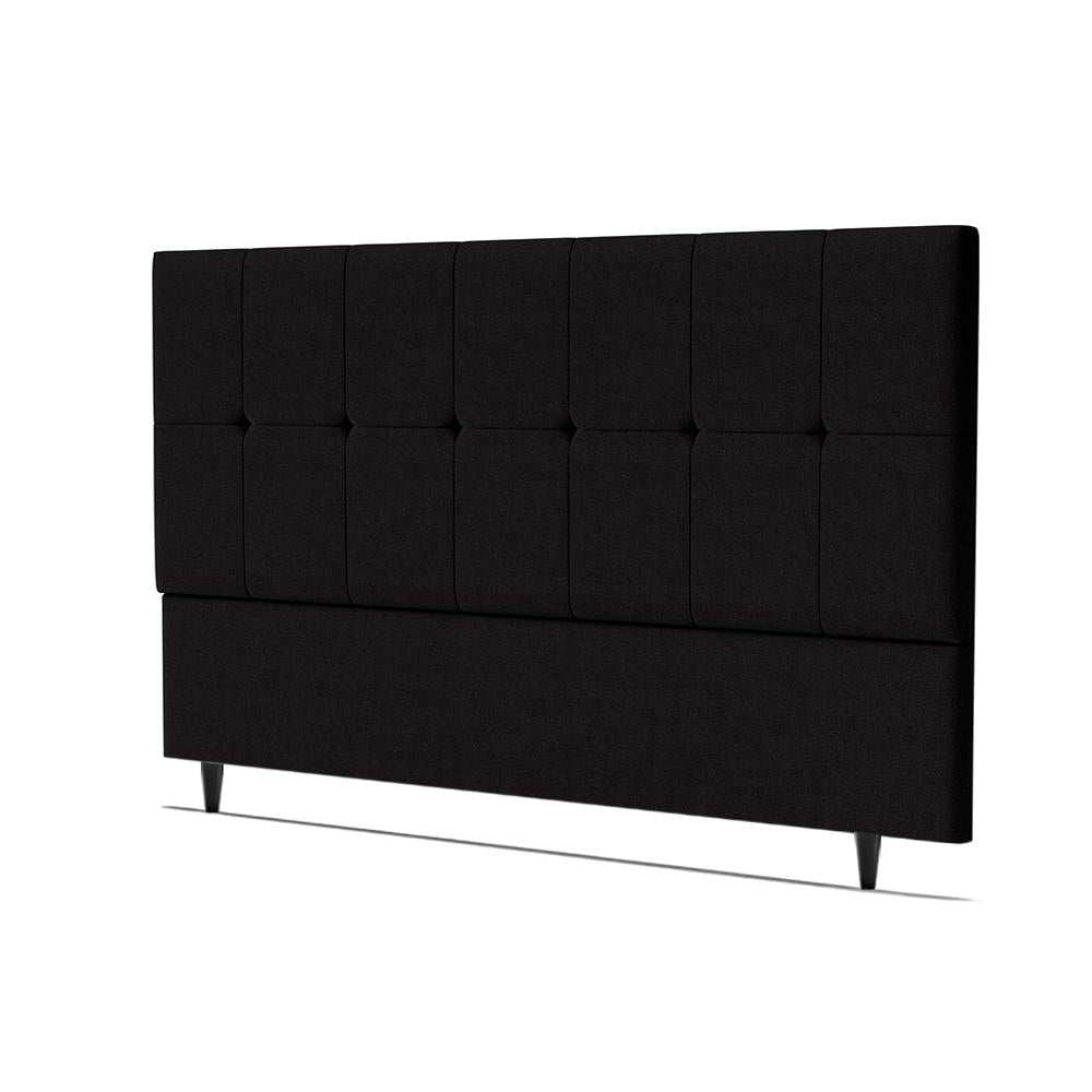 Cabeceira Piave Veluto Preto Super King (8x195x120) - Ortobom