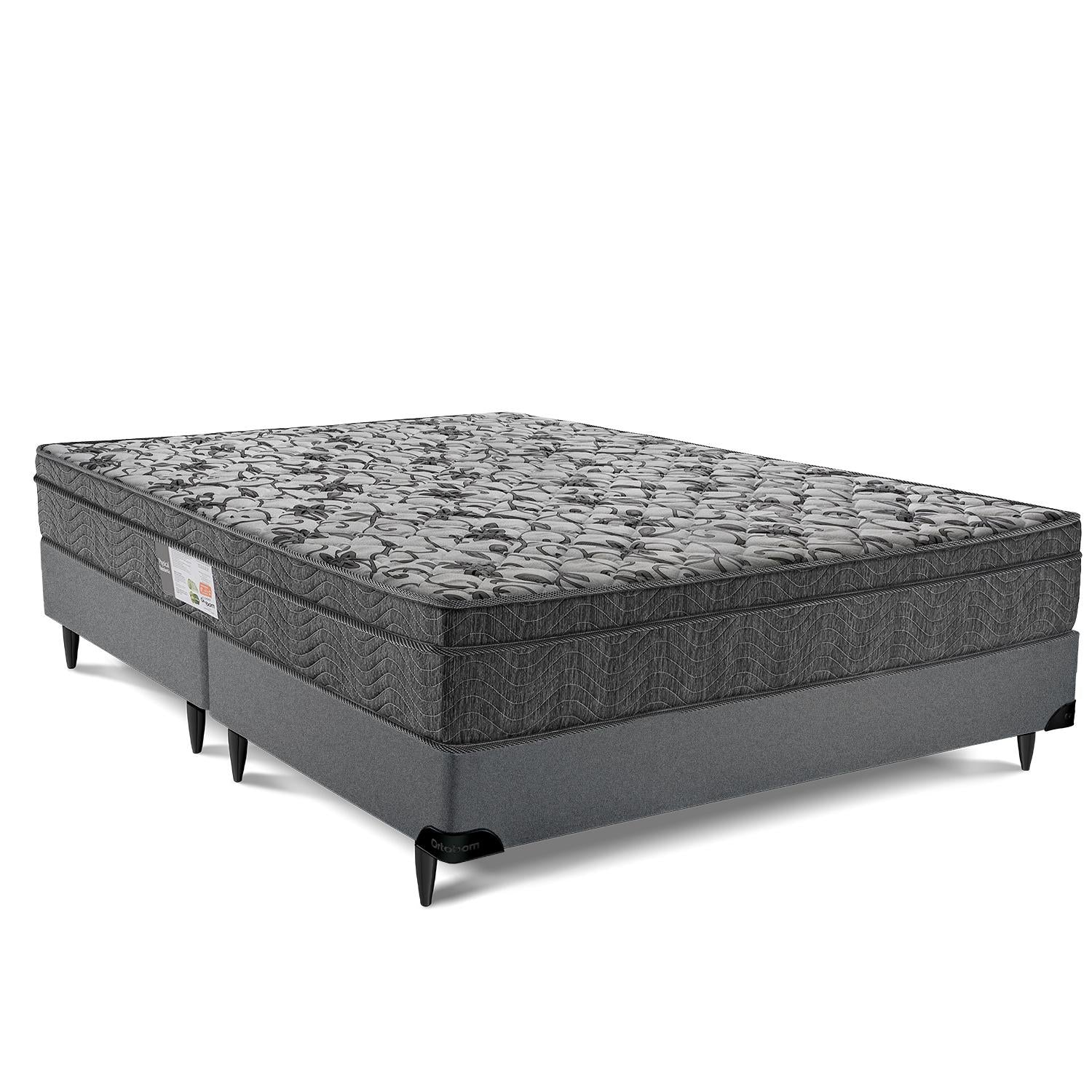 Cama Box e colchão Physical Nanolastic - Queen(158x198x59) - Ortobom