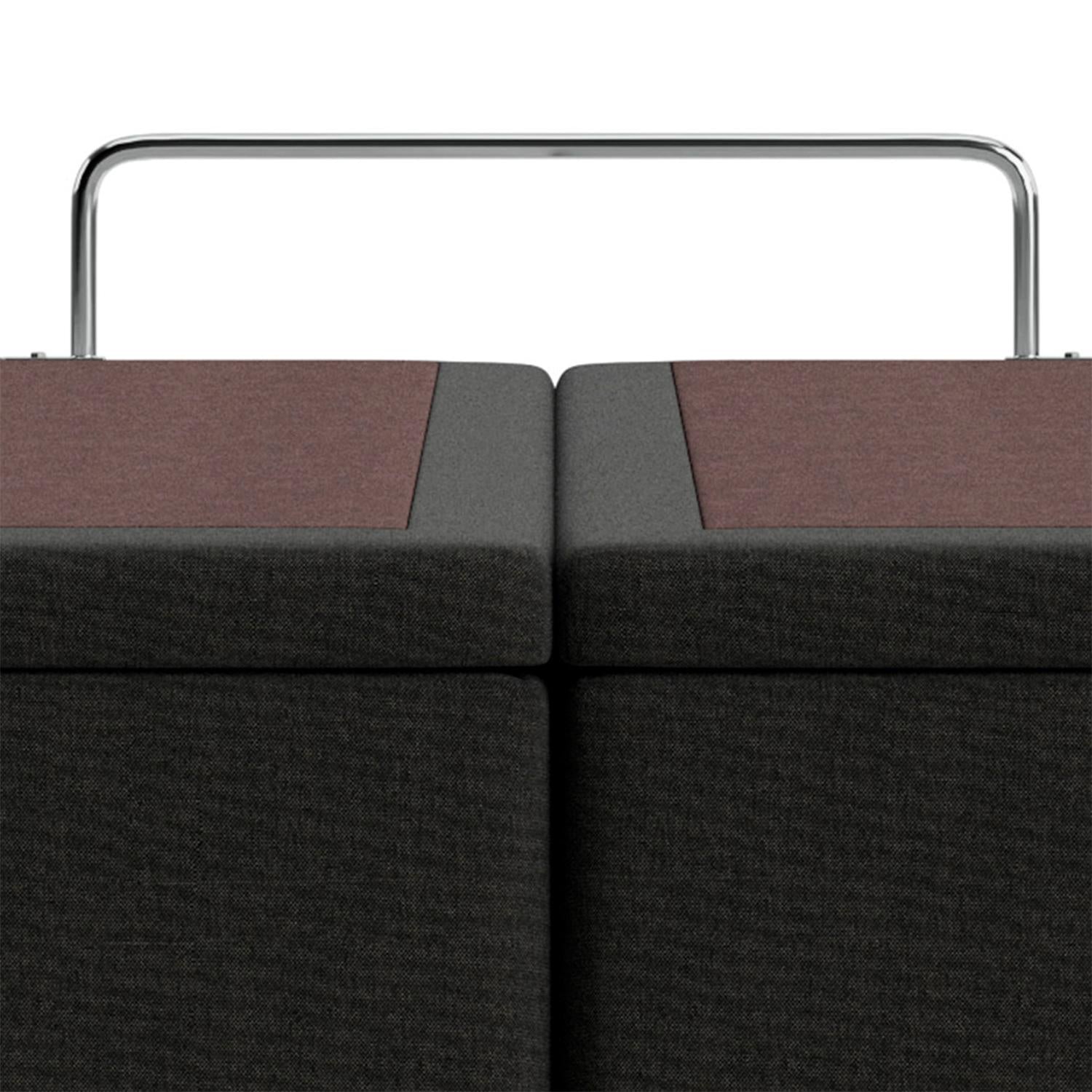 Base Baú Linho Cinza Super King (193x203x39) - Ortobom