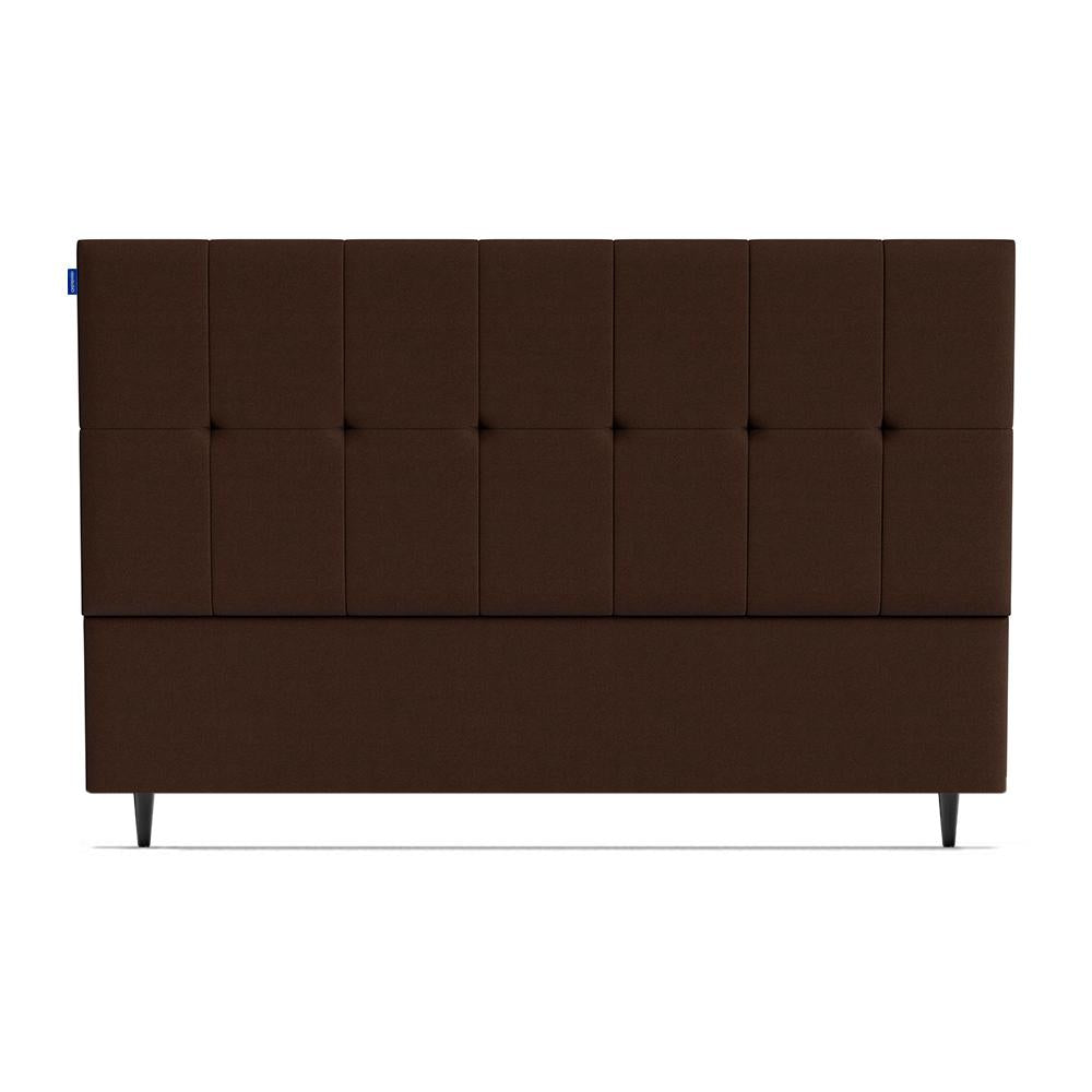 Cabeceira Piave Veluto Marrom Queen (8x160x120) - Ortobom