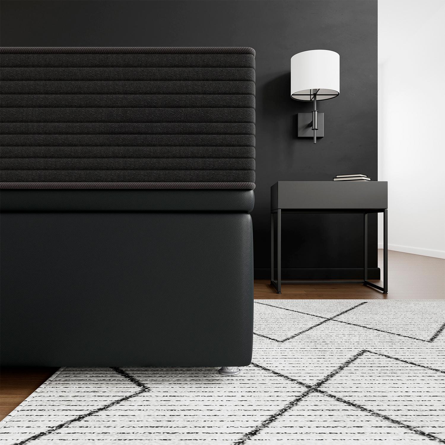 Base Baú Physical Preto Casal (138x188x39) - Ortobom