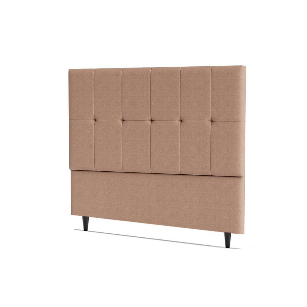 Cabeceira Piave Veluto Bege Casal (8x140x120) - Ortobom