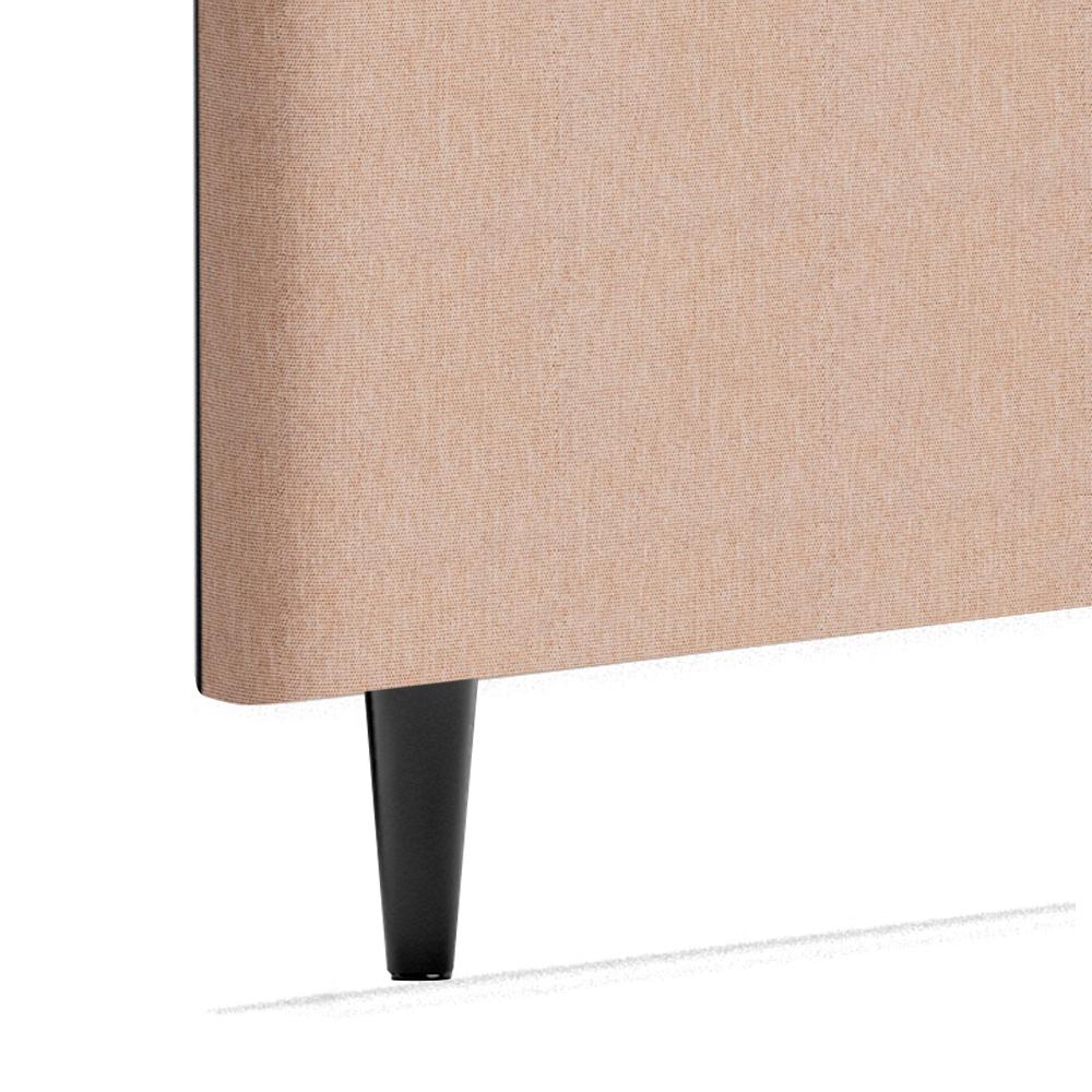 Cabeceira Piave Veluto Bege Casal (8x140x120) - Ortobom