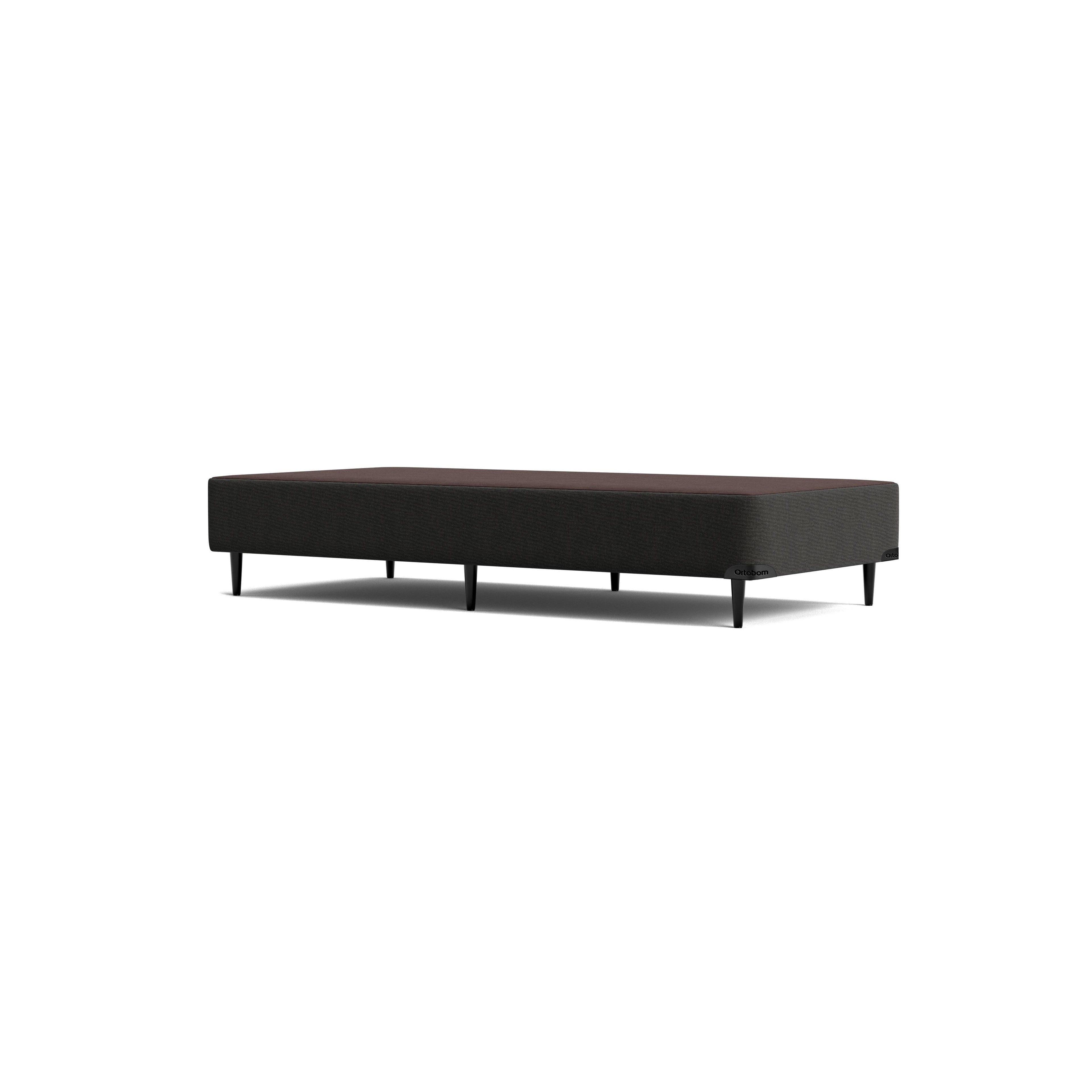 Base Sommier Linho Cinza Solteiro (88x188x23) - Ortobom