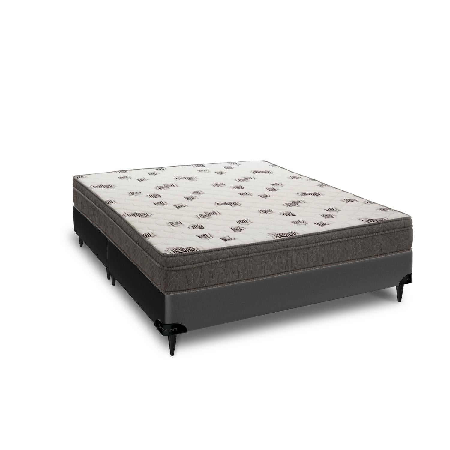 Cama  Box e Colchão Light D45 - Queen (158x198) - Ortobom