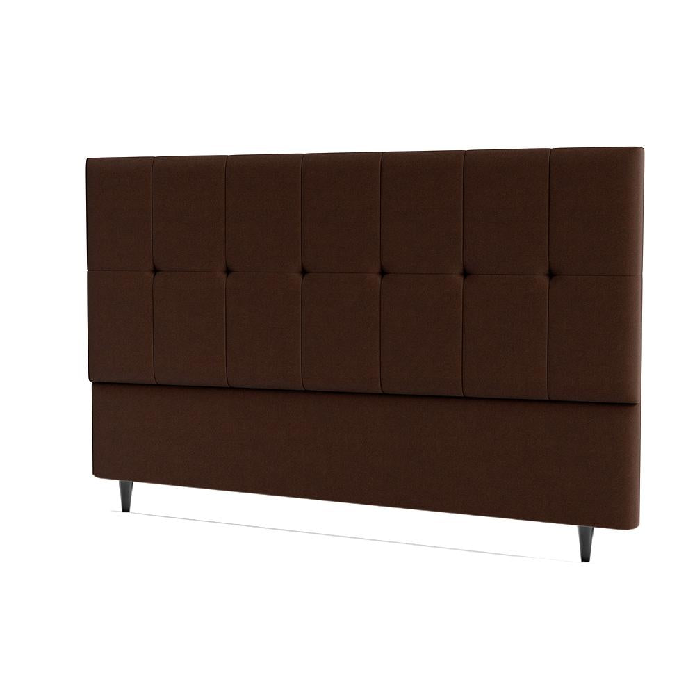 Cabeceira Piave Veluto Marrom Queen (8x160x120) - Ortobom