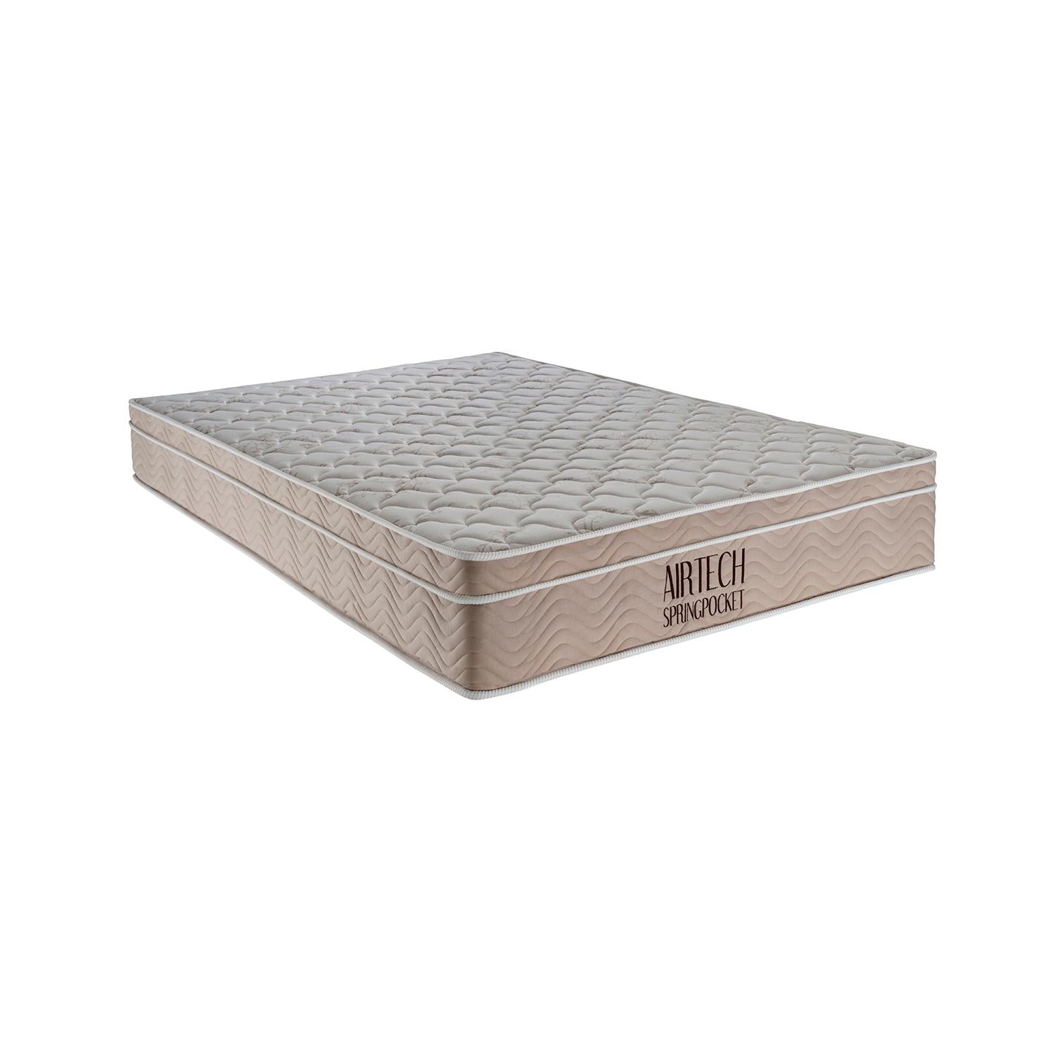 Cama box e Colchão Airtech Springpocket – Queen Size(158x198) - Ortobom