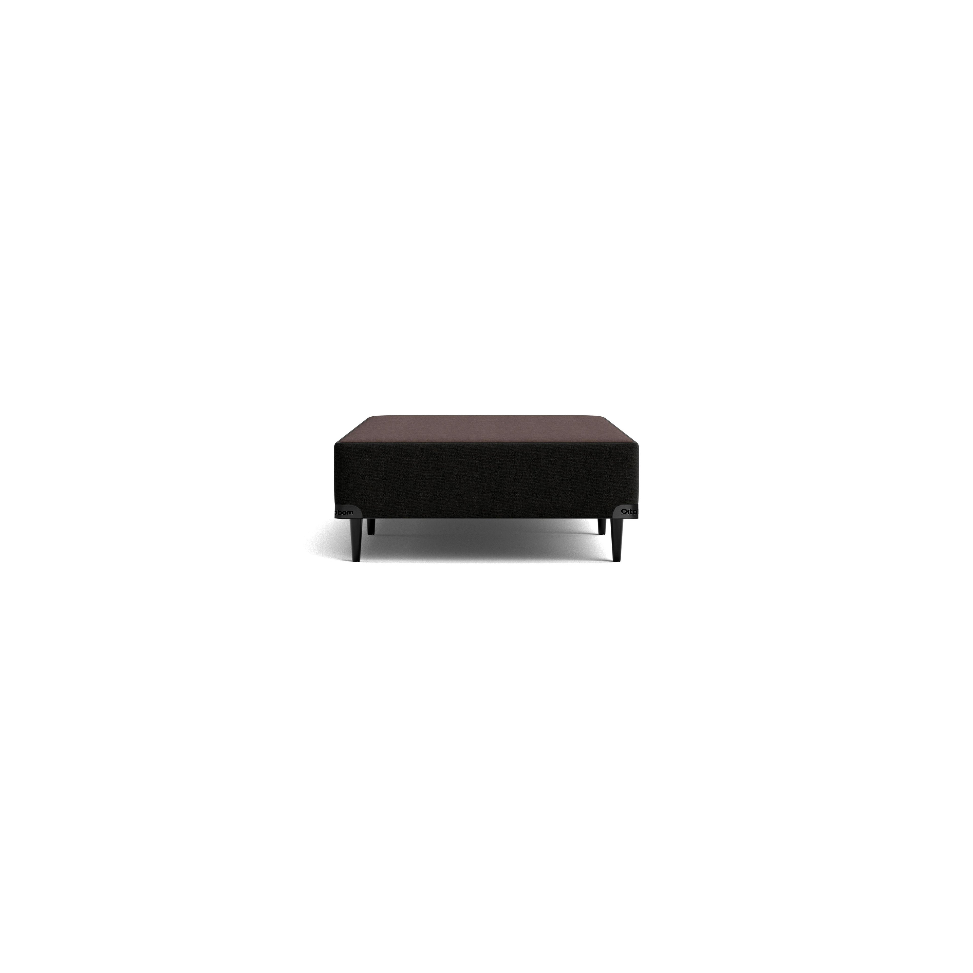 Base Sommier Linho Preto Solteiro (88x188x23) - Ortobom