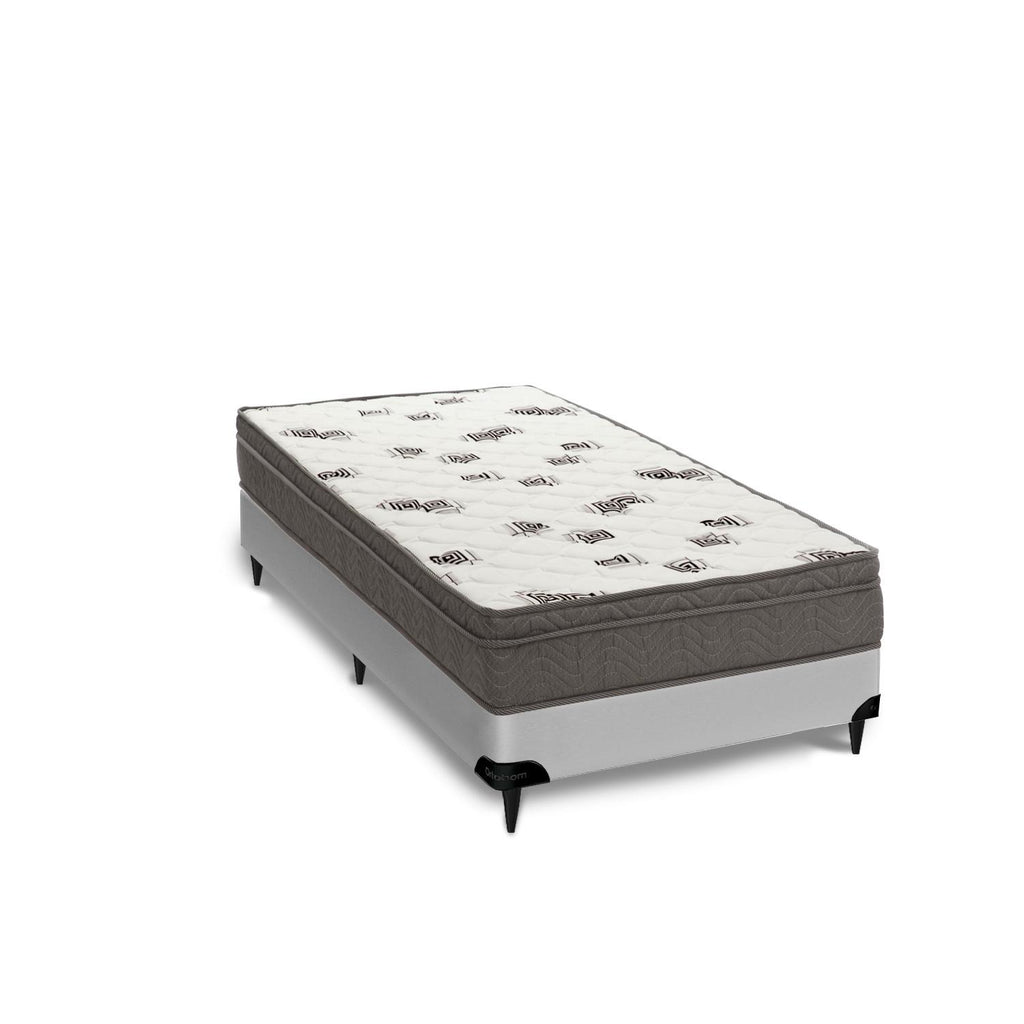 Cama  Box e Colchão Light D45 - Solteiro (88x188) - Ortobom