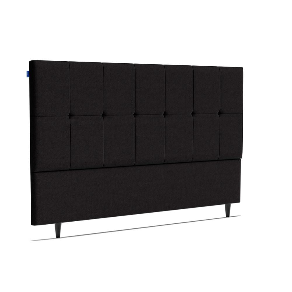 Cabeceira Piave Veluto Preto Queen (8x160x120) - Ortobom