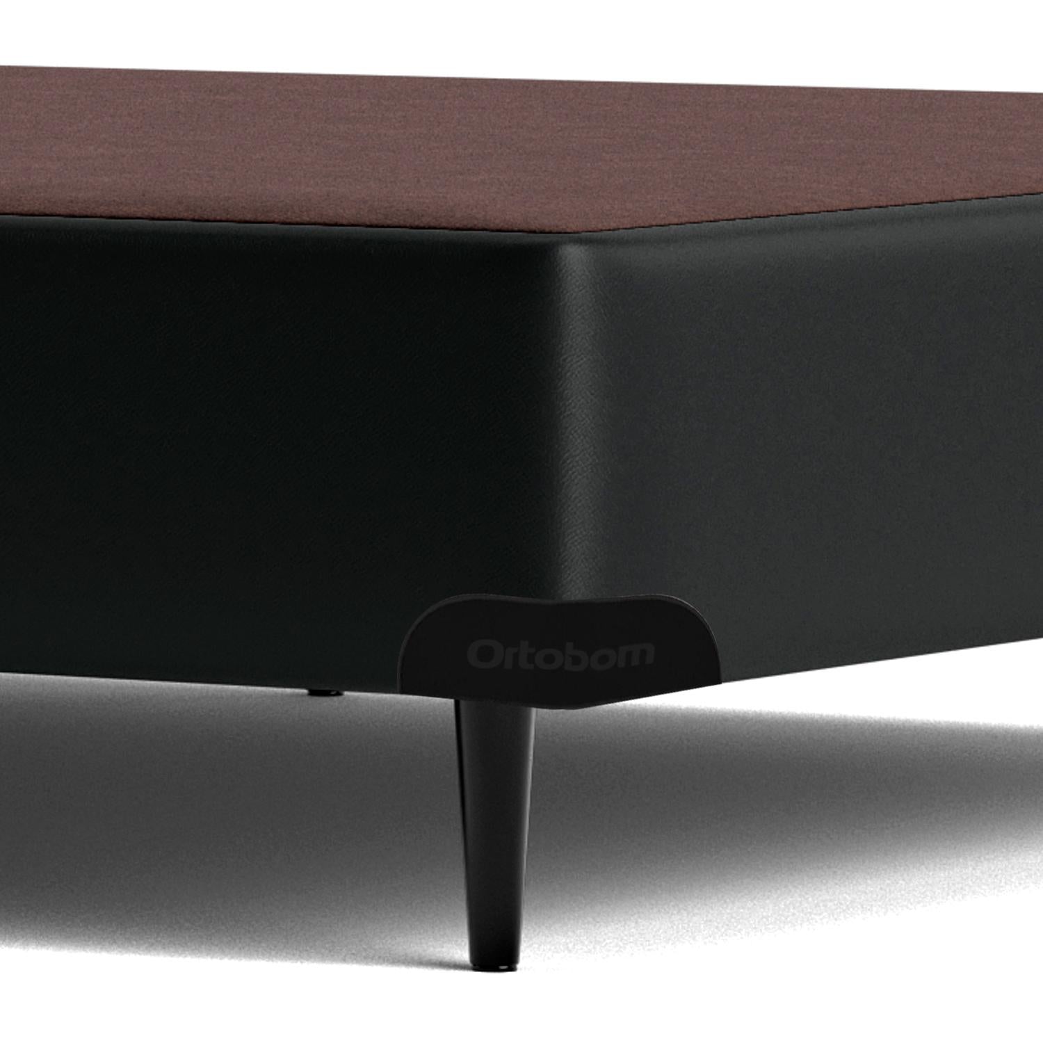 Base Sommier Cinza Solteiro (78x188x23) - Ortobom