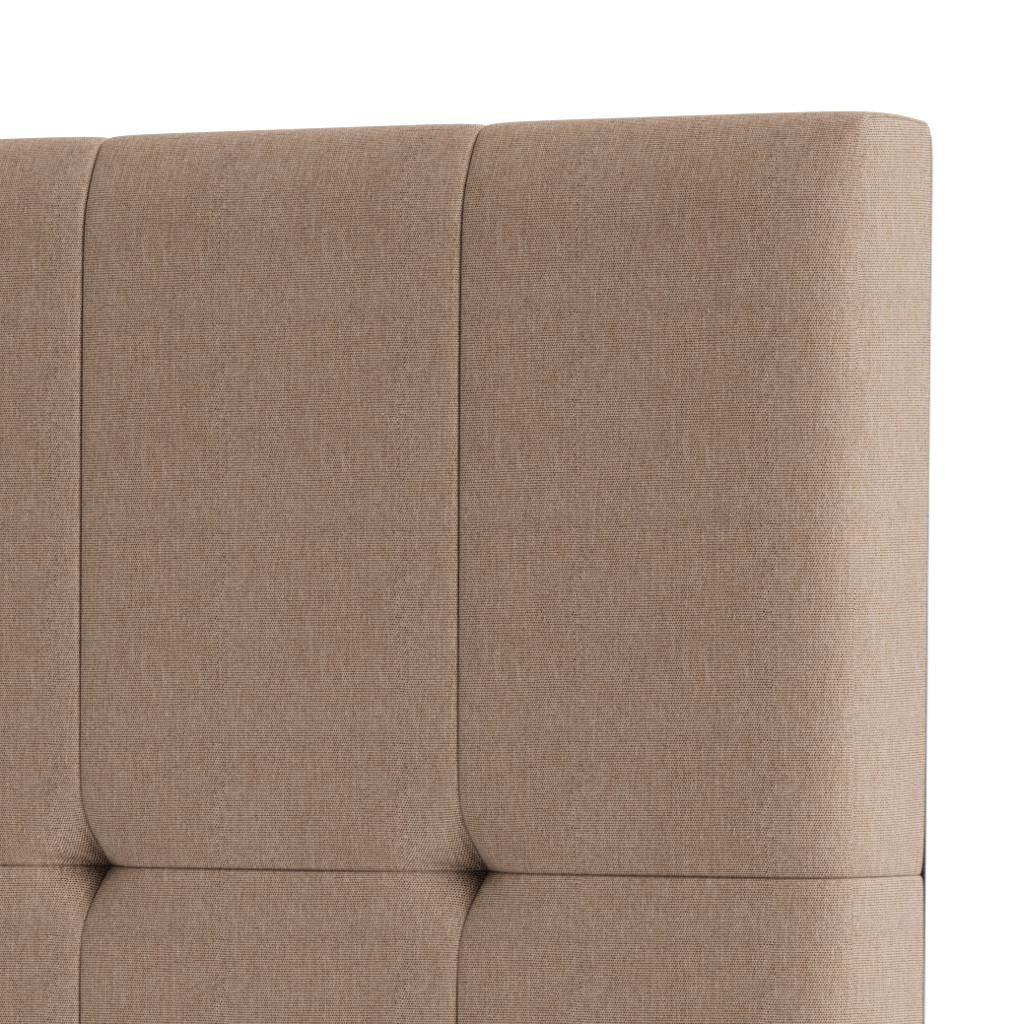 Cabeceira Piave Veluto Bege Casal (8x140x120) - Ortobom