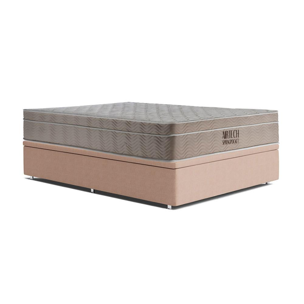 Cama Baú e Airtech Molas Ensacadas Casal (138x188)-Ortobom