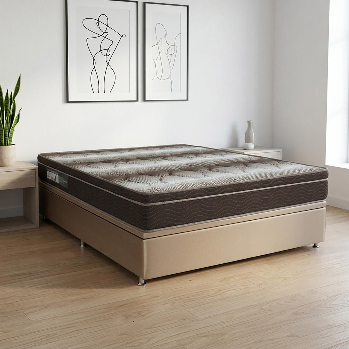 Cama Baú e Light Ortopédico Casal (138x188) Ortobom