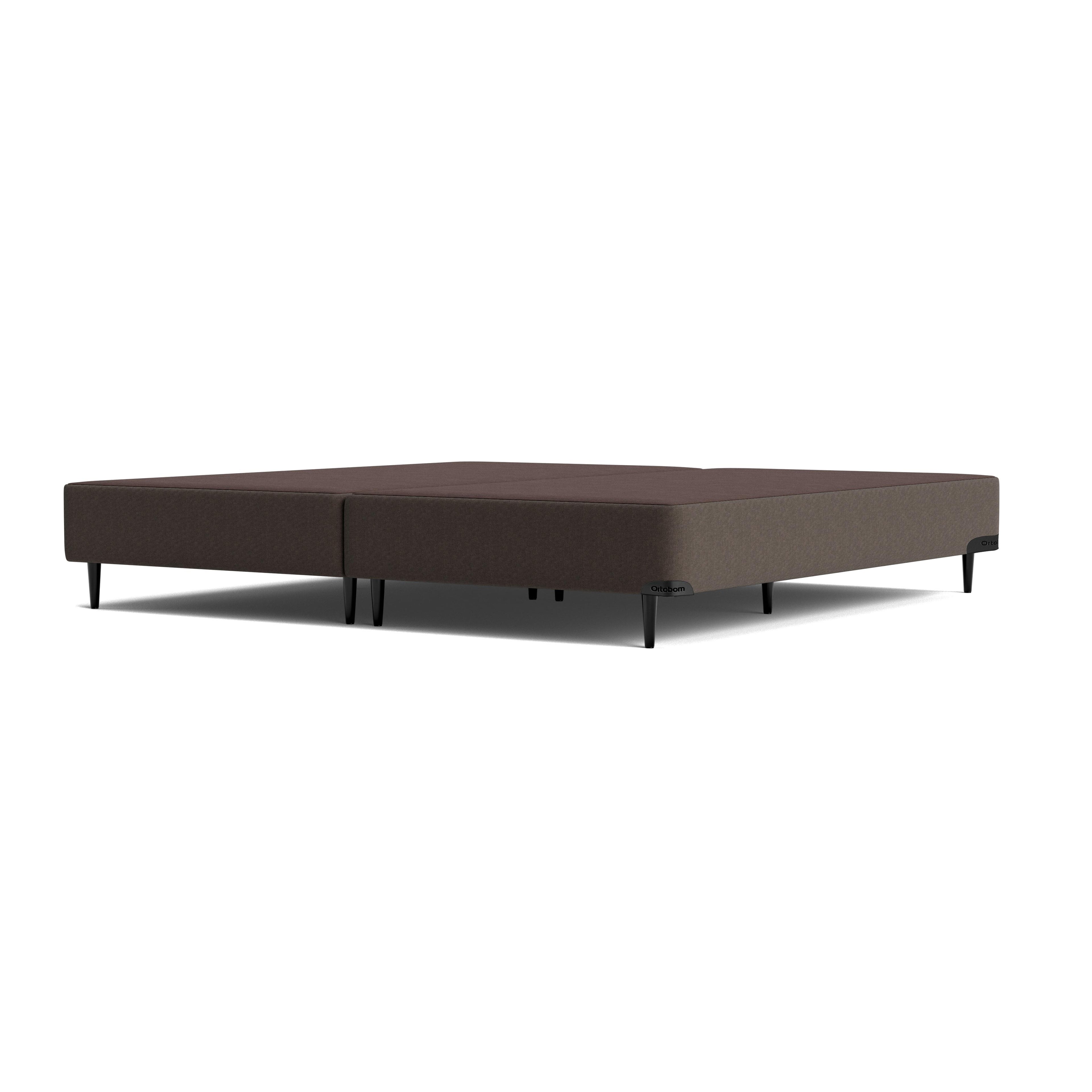 Base Sommier Linho Marrom Queen (158x198x23) - Ortobom