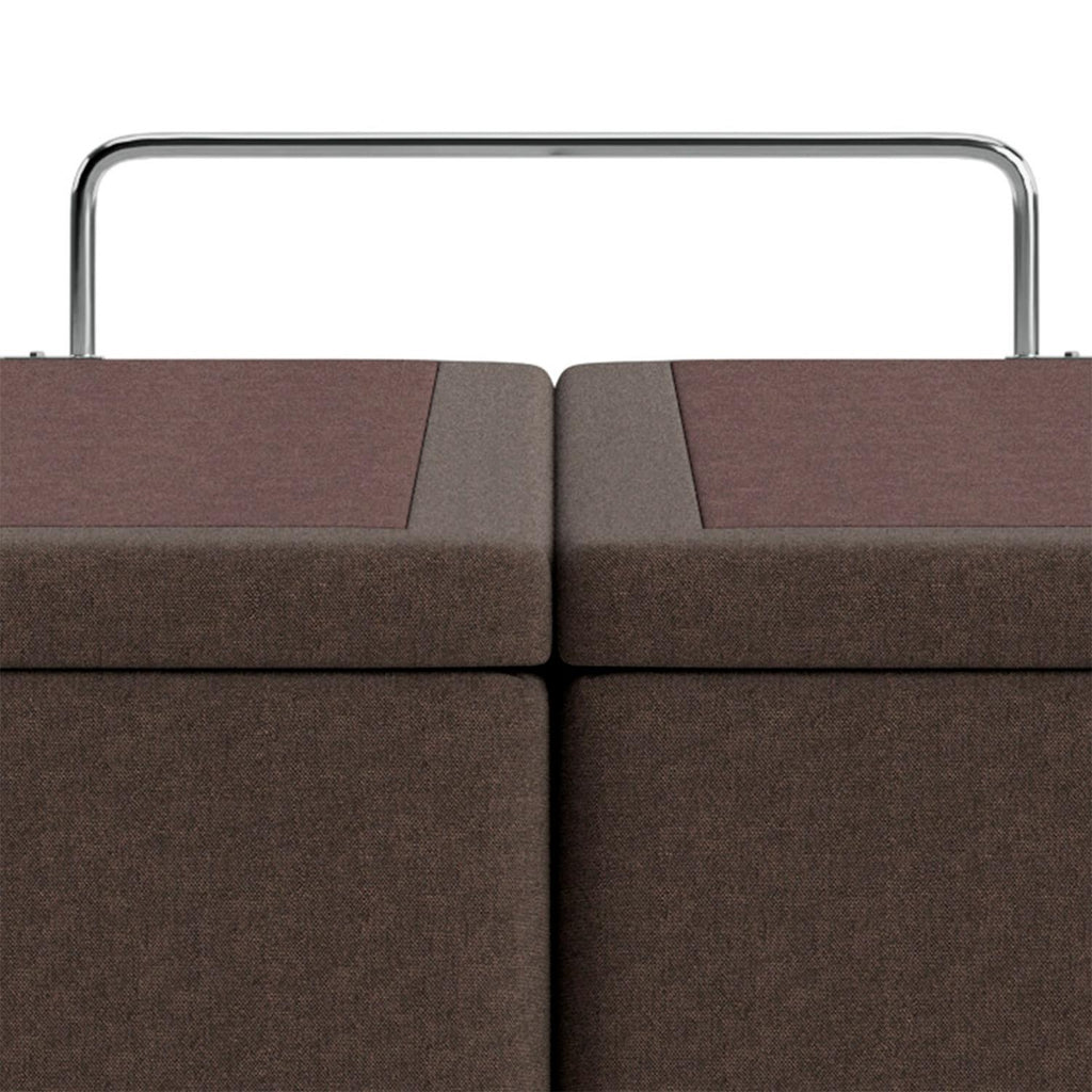 Base Baú Linho Marrom Super King (193x203x39) - Ortobom