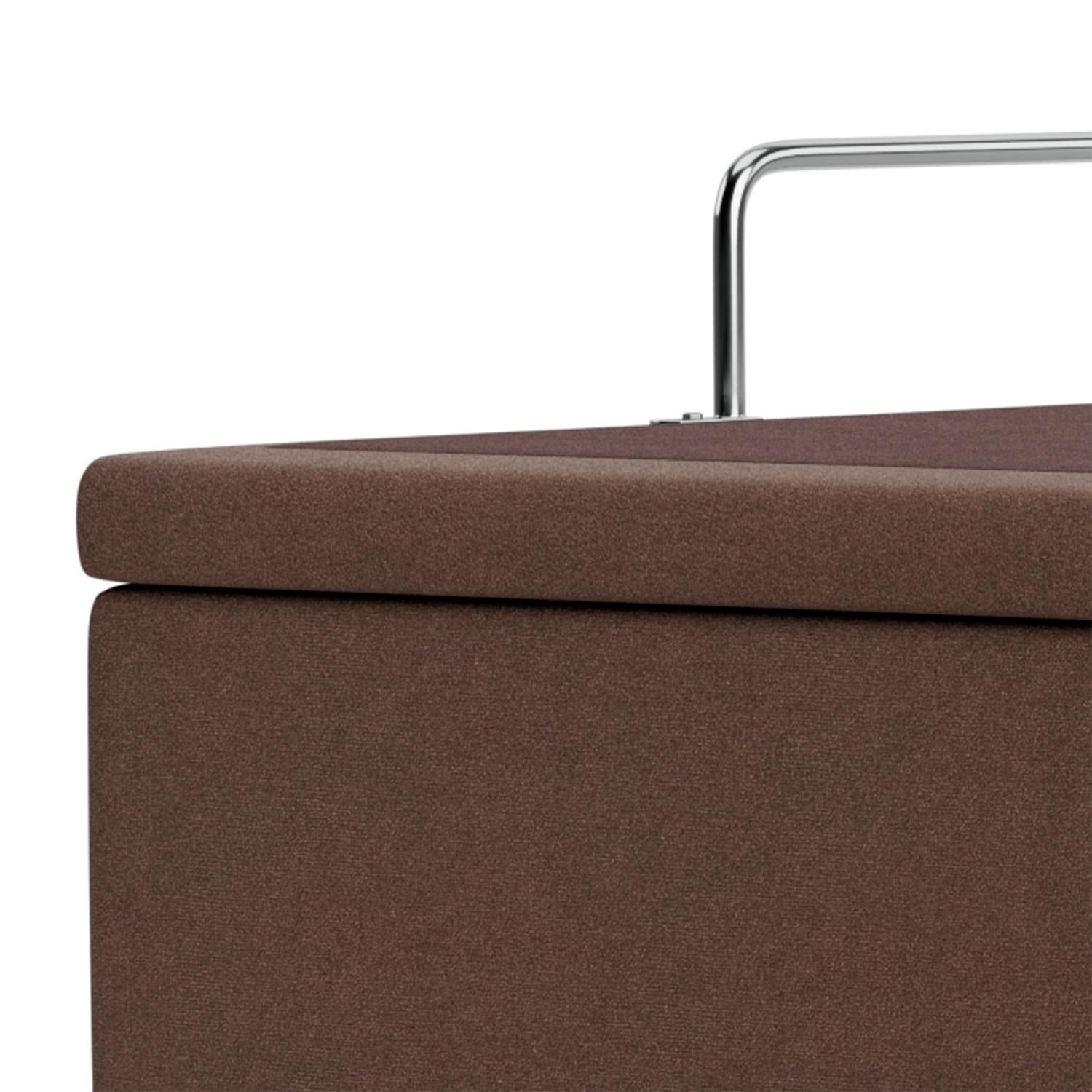 Base Baú Physical Camurça Bege Casal (138x188x39) - Ortobom